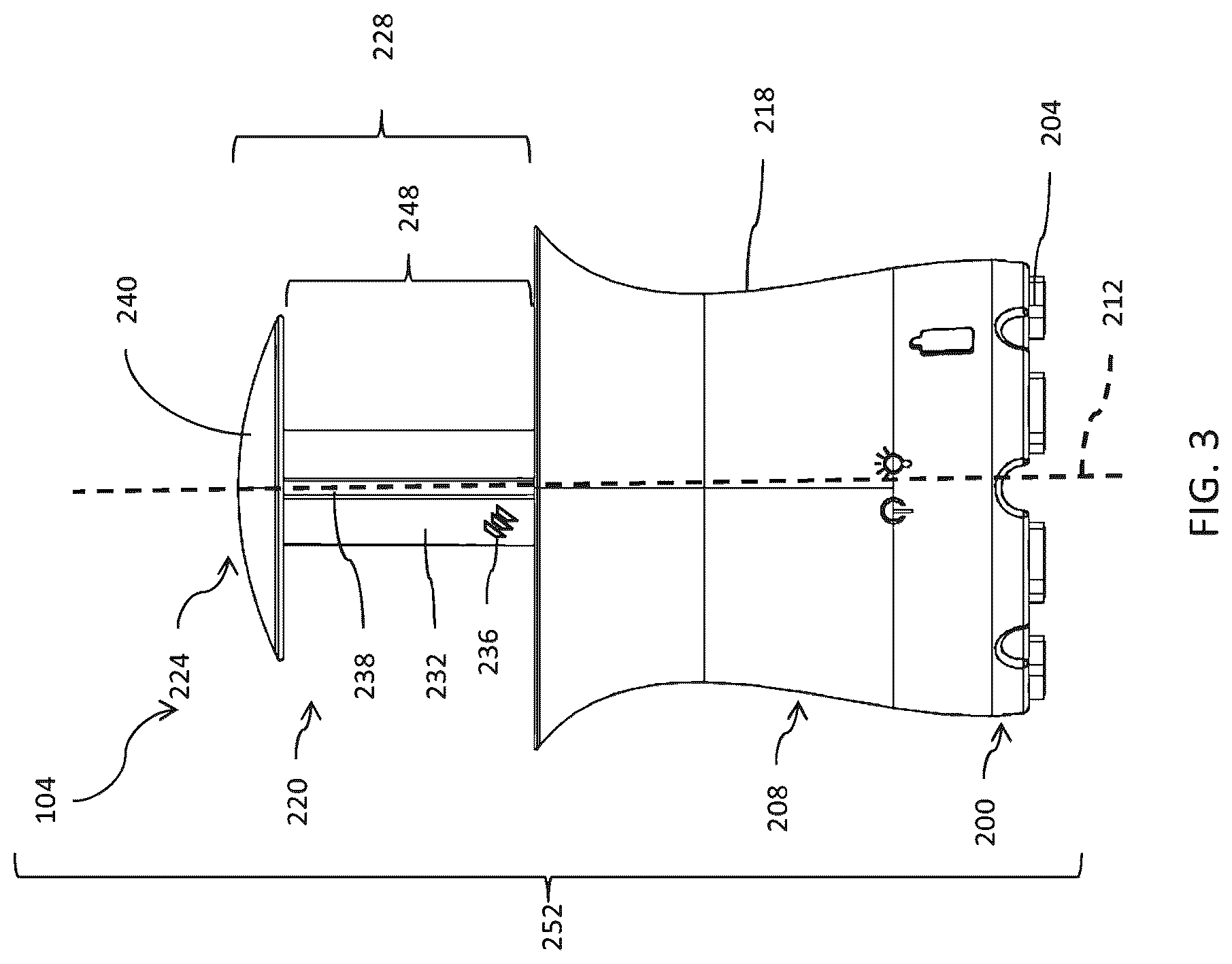 Patent US12366348 Figure 2 – Stand for portable accessory