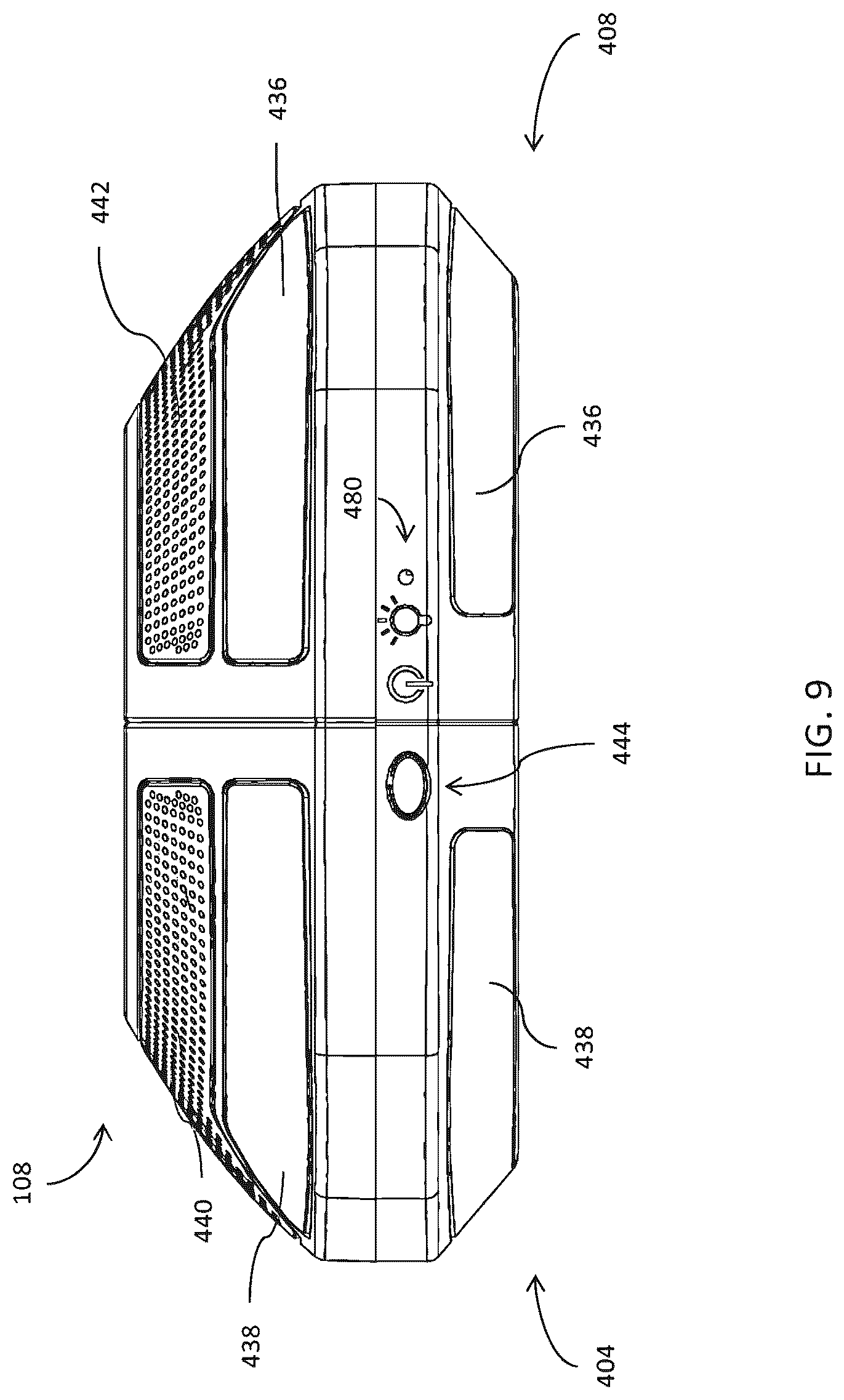 Patent US12366348 Figure 12 – Stand for portable accessory