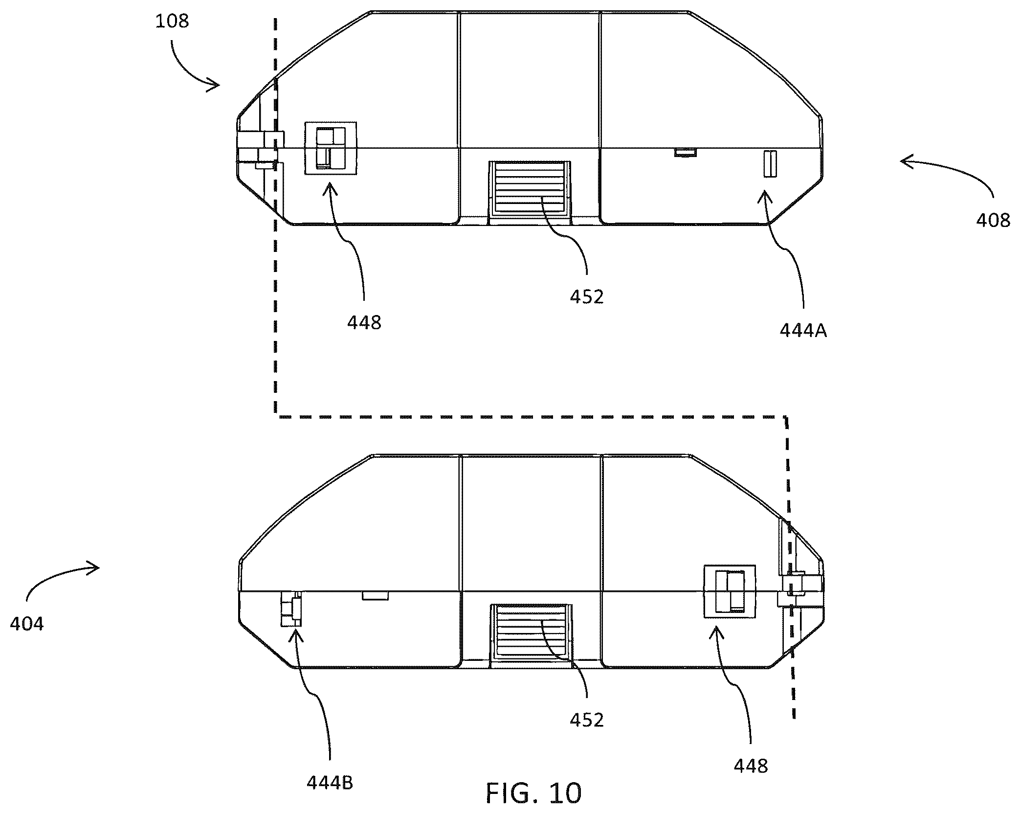 Patent US12366348 Figure 13 – Stand for portable accessory