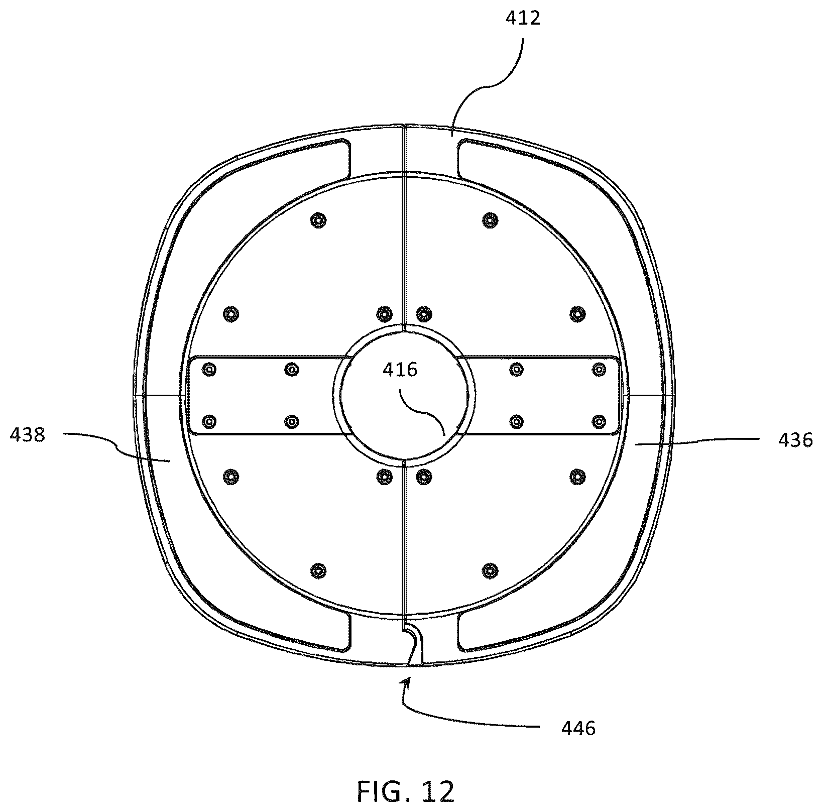 Patent US12366348 Figure 16 – Stand for portable accessory