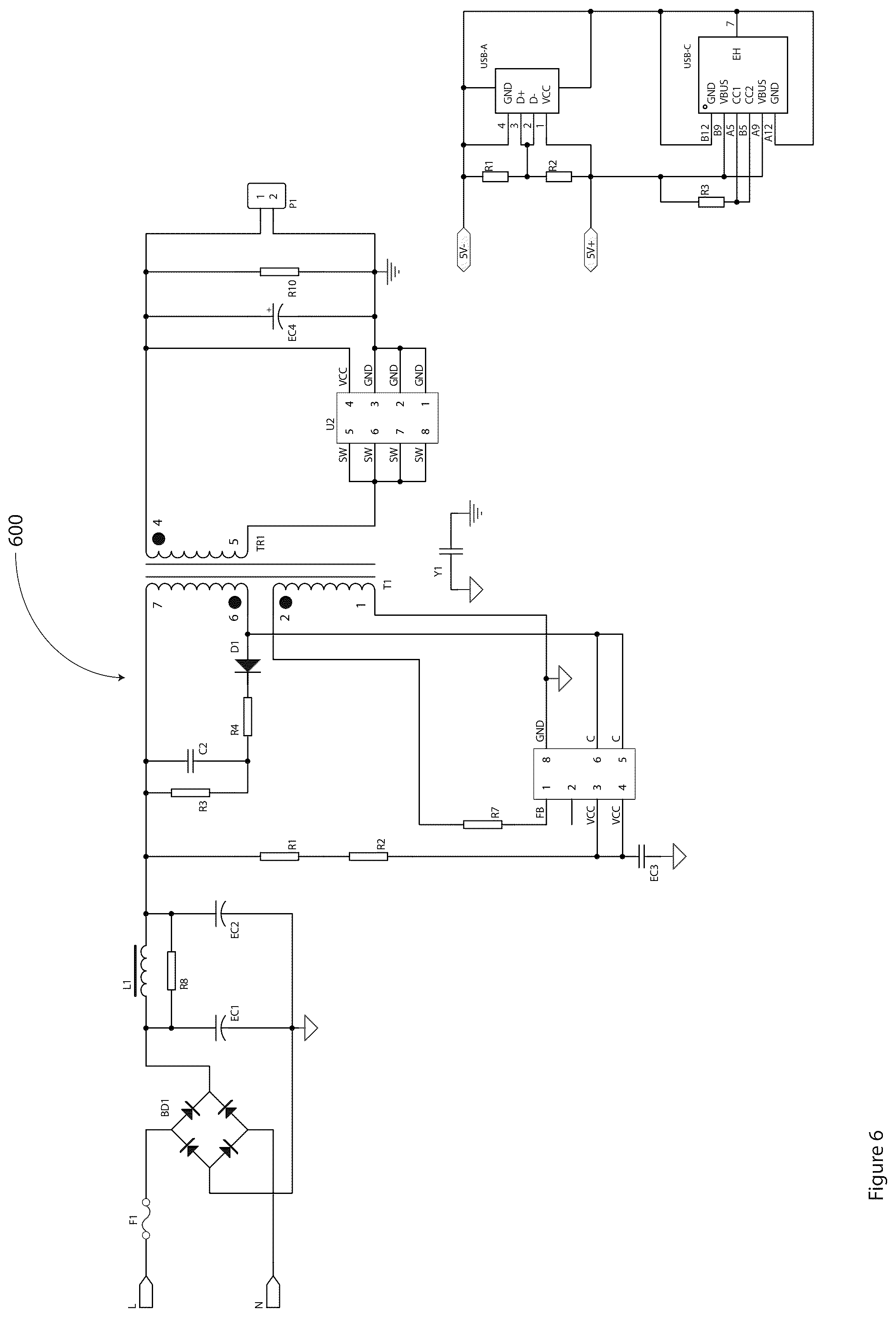 Patent US12366349 Figure 14 – Table lamp having USB charging ports and wireless charging module