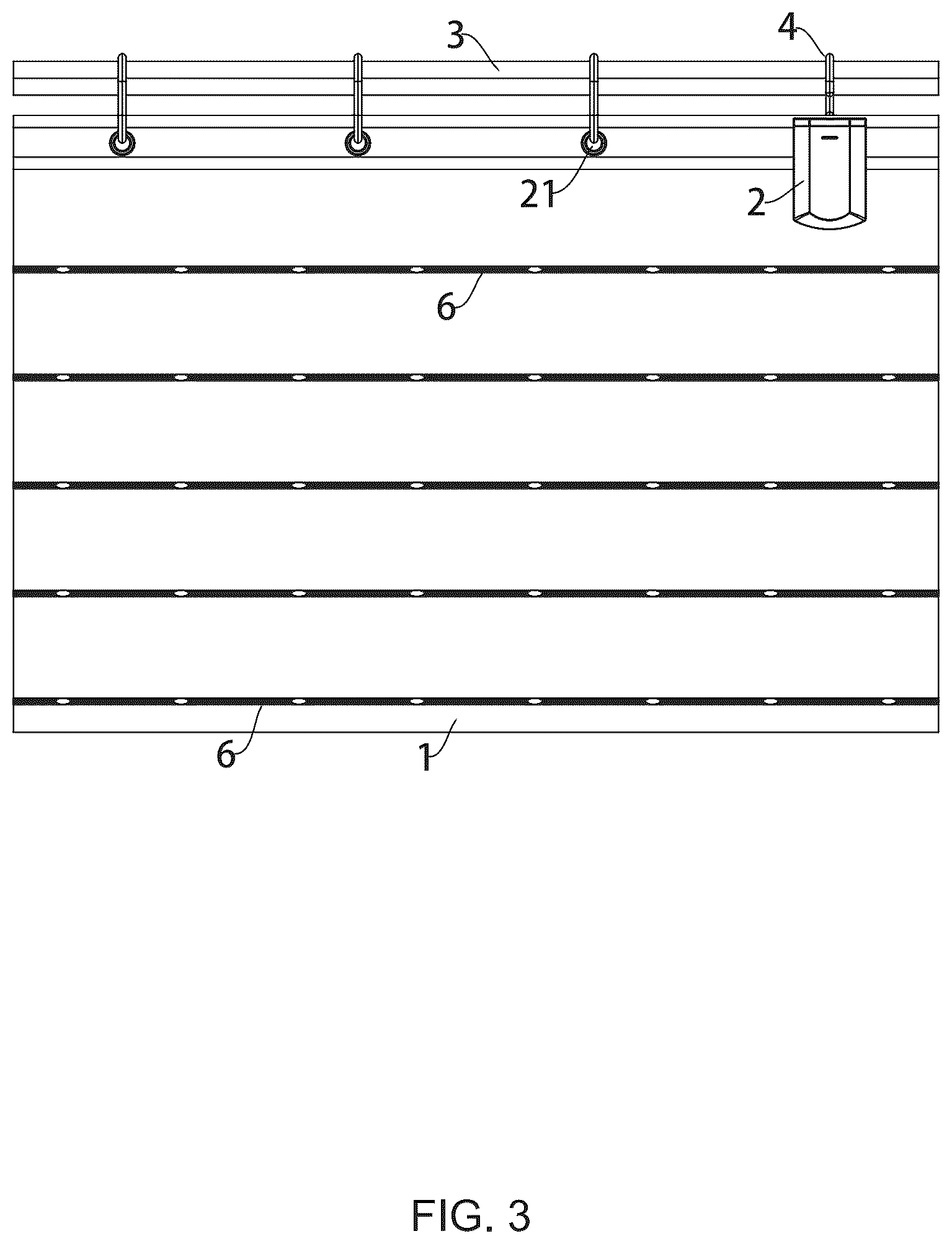 Patent US12366353 Figure 3 – Intelligent luminous shower curtain with built-in light source
