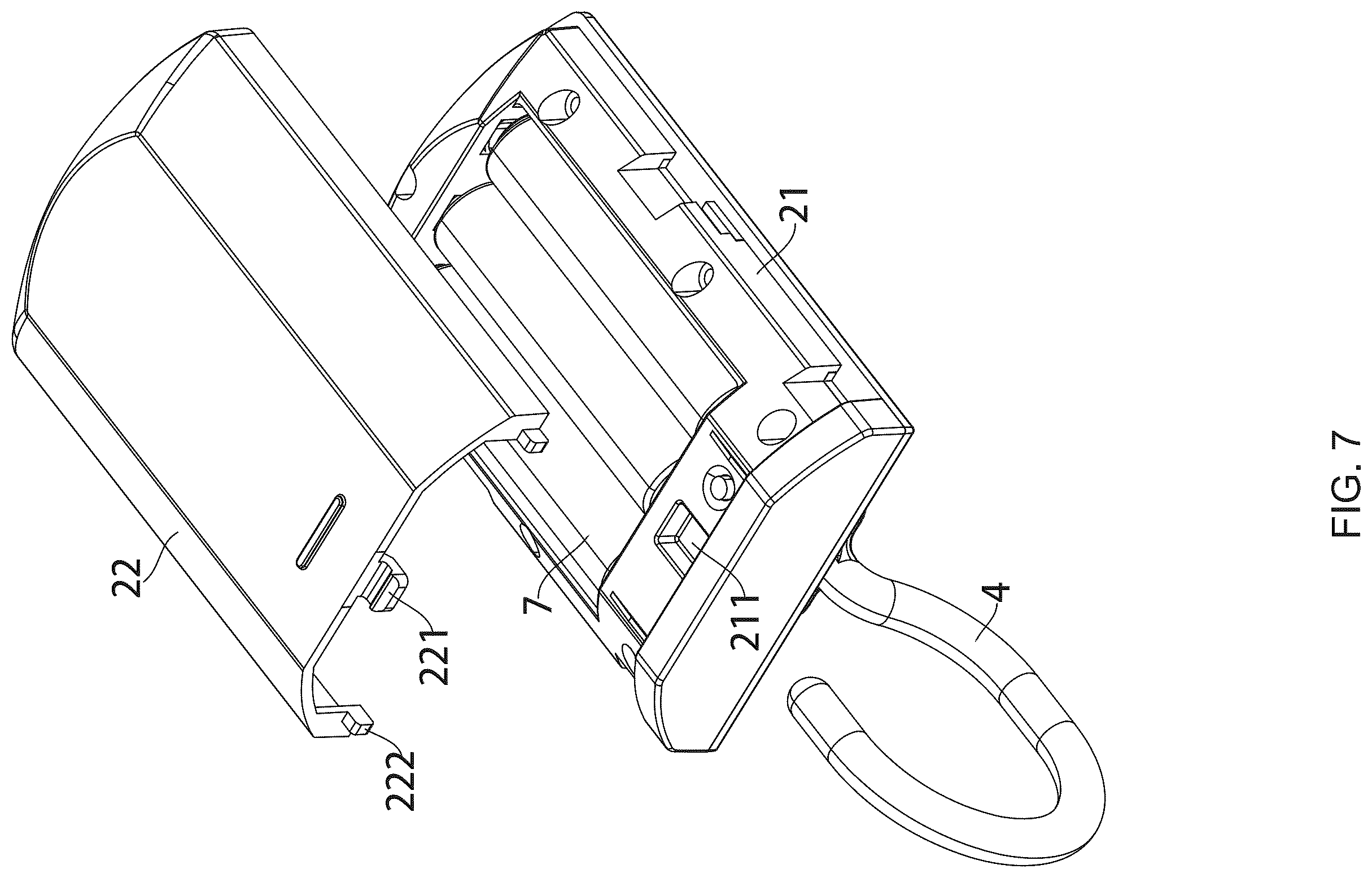 Patent US12366353 Figure 7 – Intelligent luminous shower curtain with built-in light source