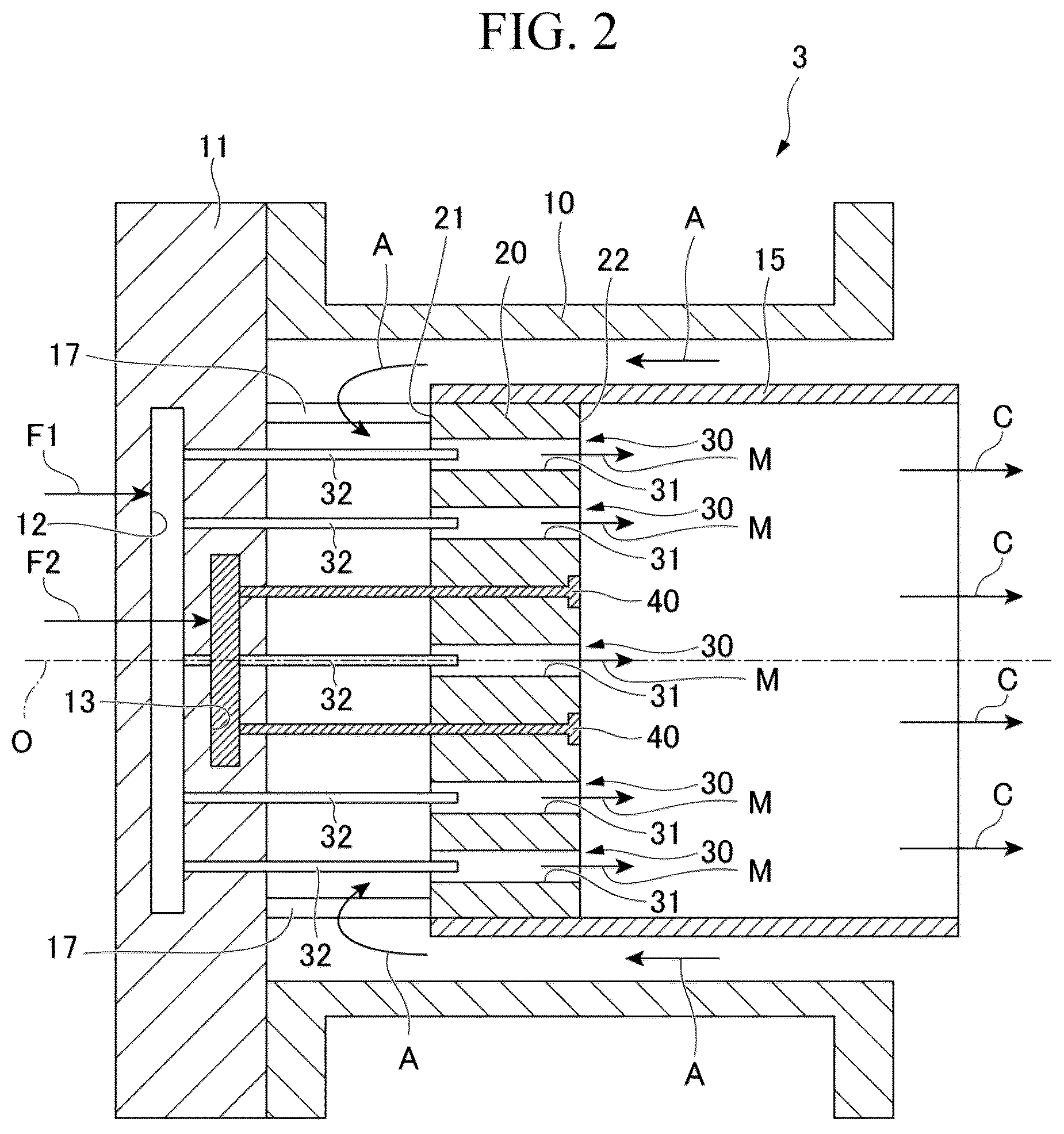 Patent US12366359 Figure 2 – Combustor and gas turbine