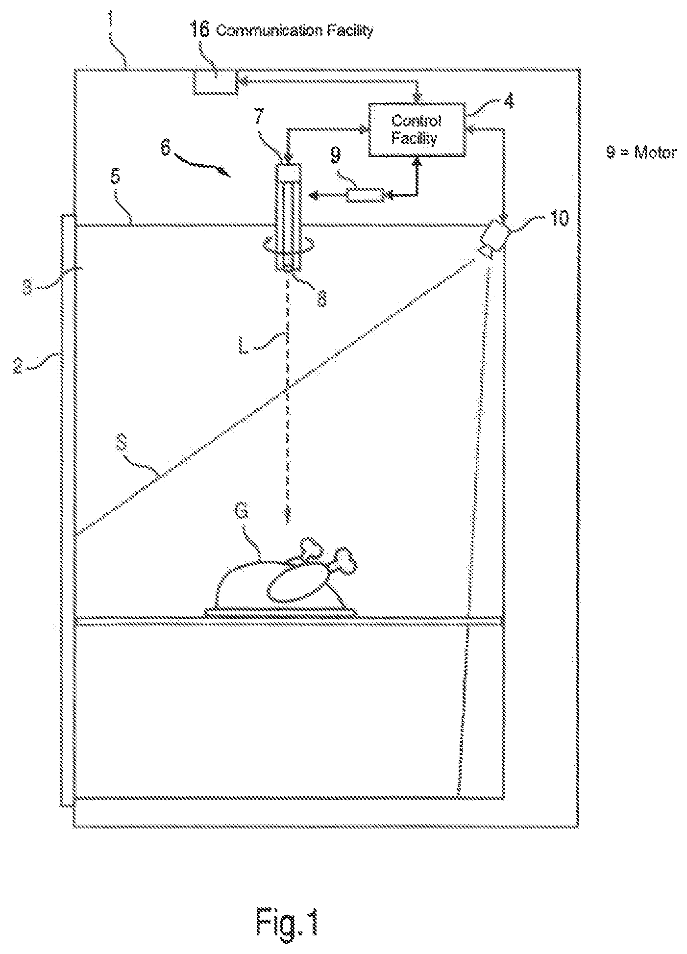 Patent US12366363 Figure 1 – Domestic appliance and method for determining contour information of material