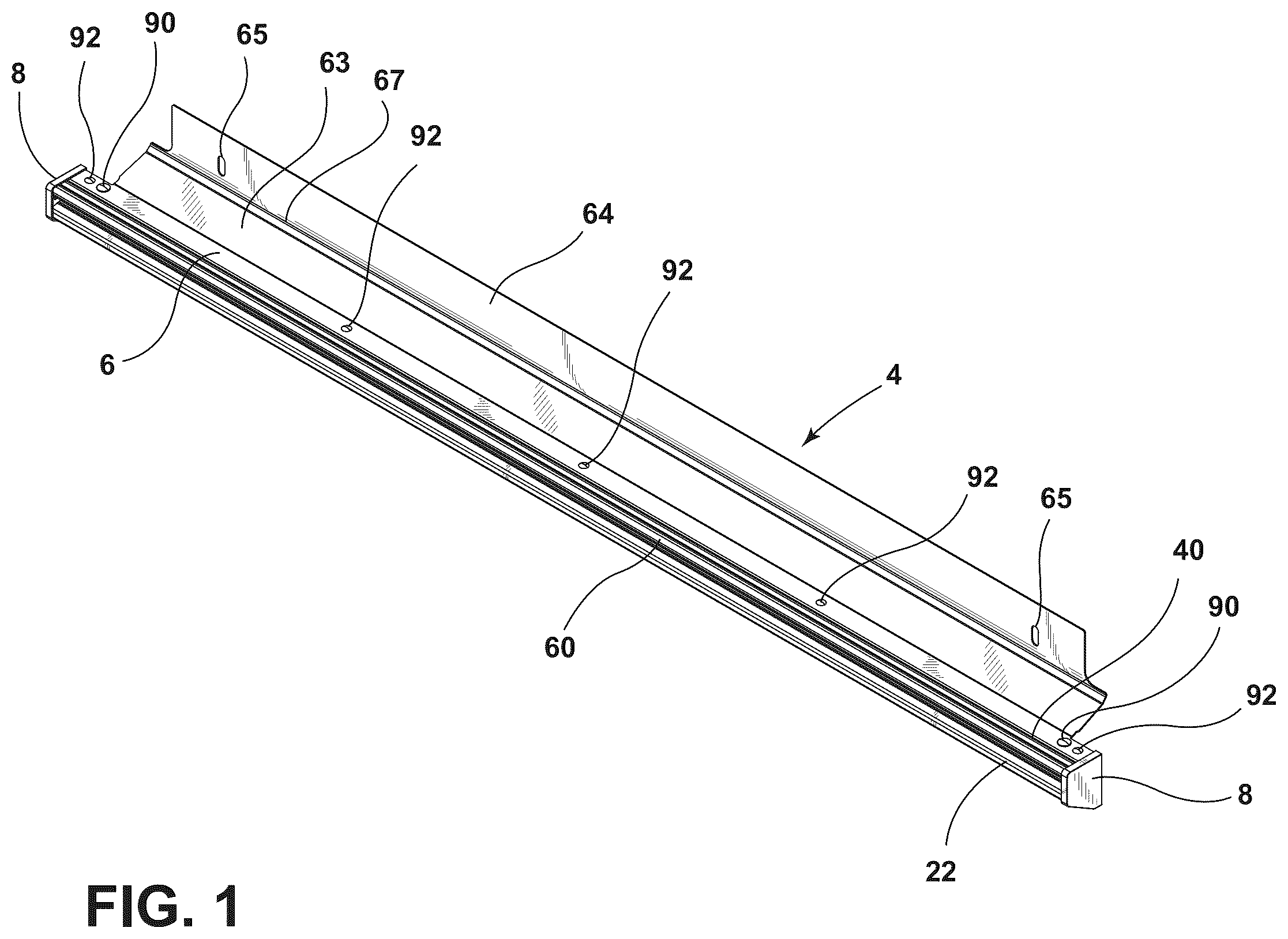 Patent US12366364 Figure 1 – Bottom vent trim for oven