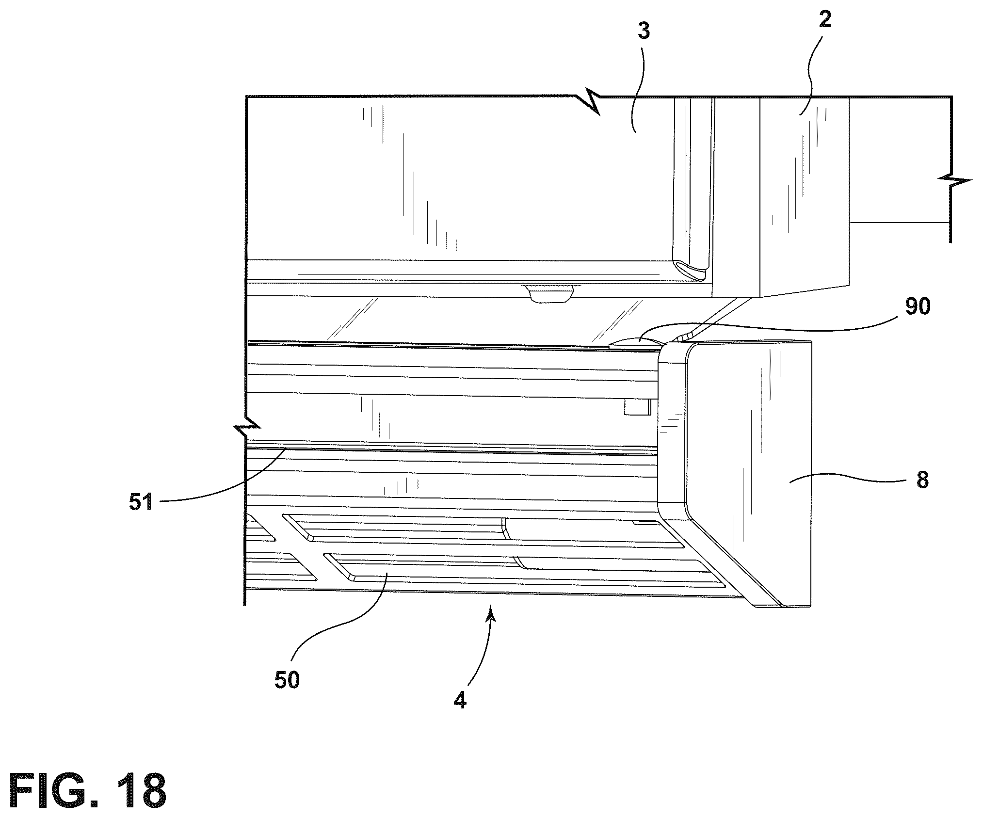 Patent US12366364 Figure 13 – Bottom vent trim for oven