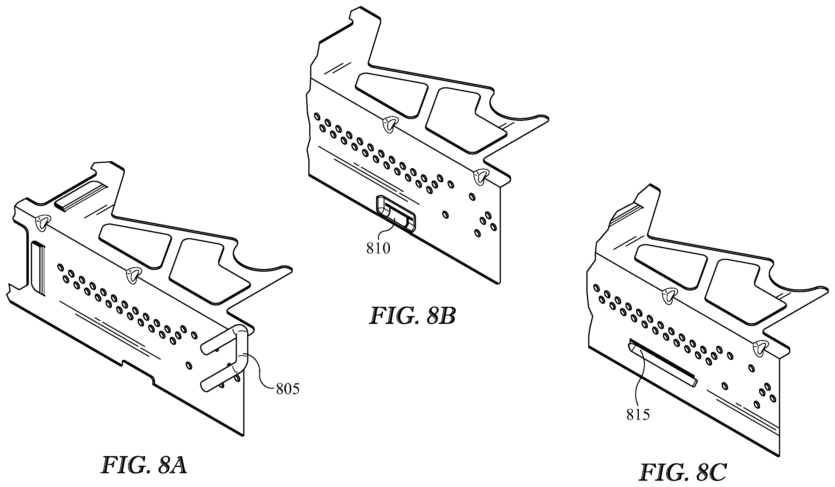 Patent US12366365 Figure 8 – Mounting bracket for over-the-range cooking appliance