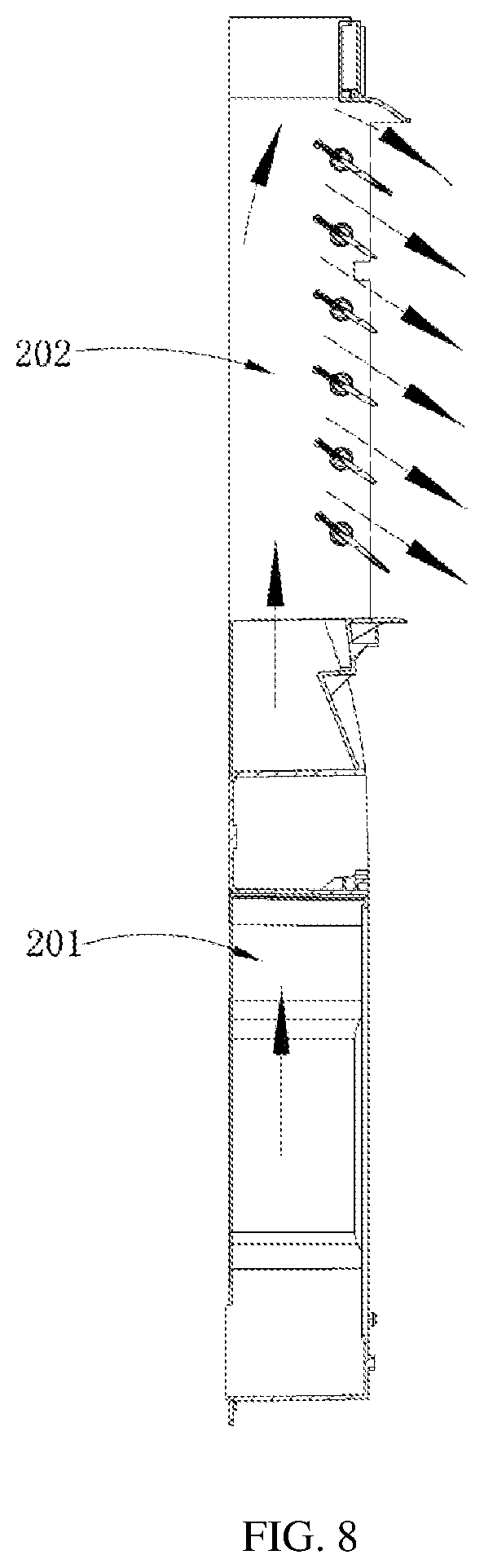 Patent US12366366 Figure 8 – Floor-standing air conditioner indoor unit and air conditioner