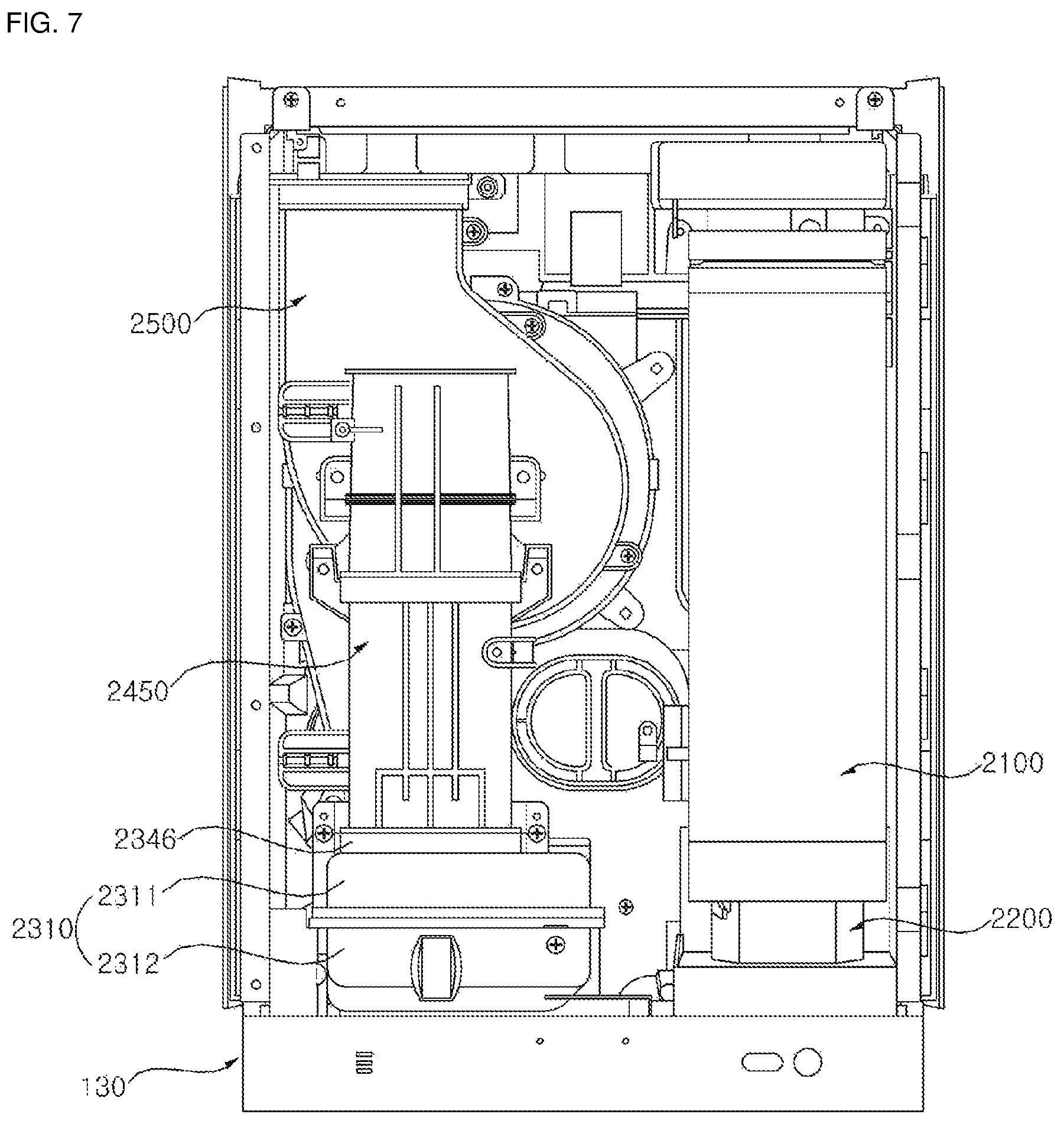 Patent US12366368 Figure 7 – Indoor unit for air conditioner