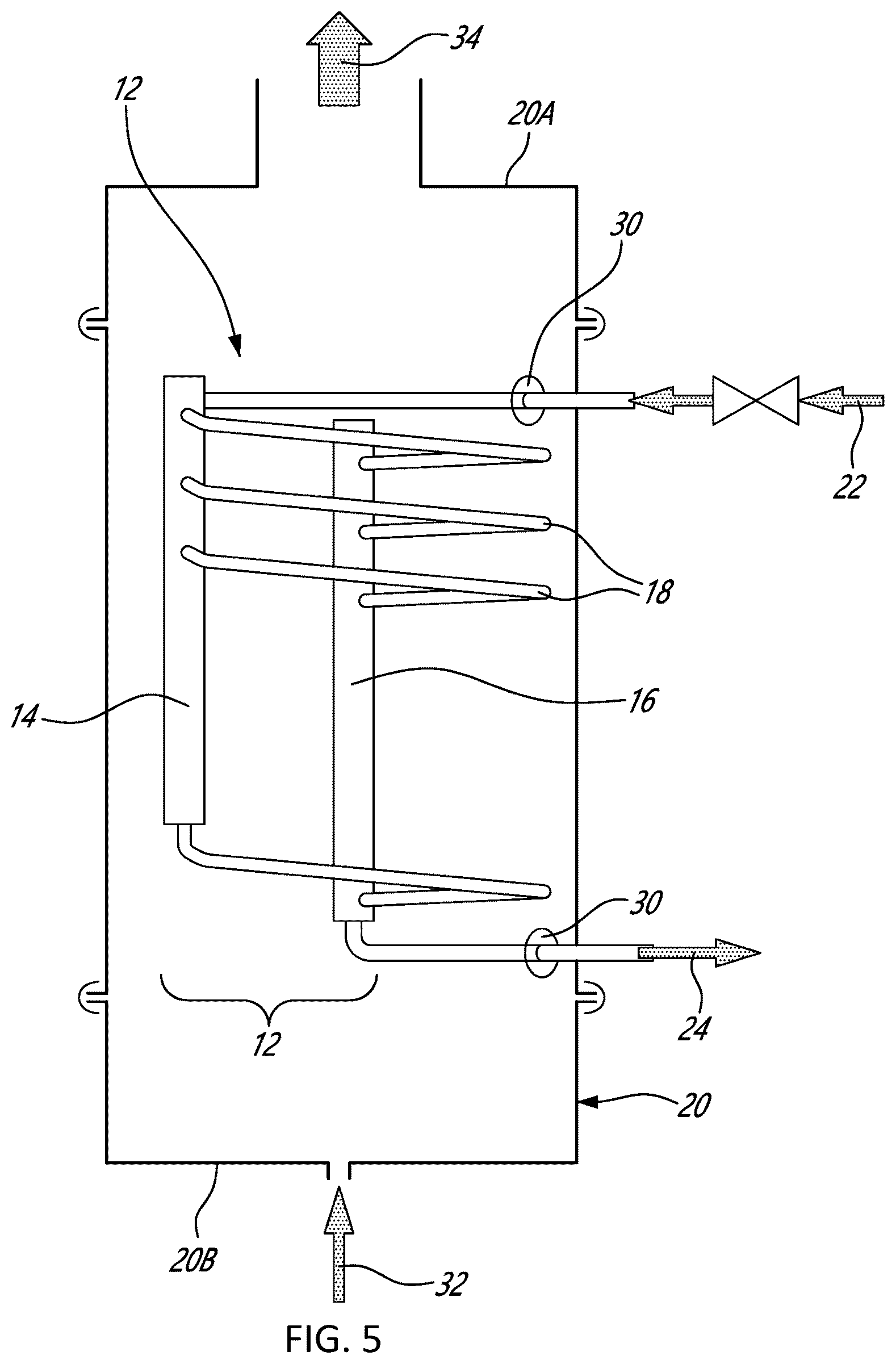 Patent US12366373 Figure 8 – Steam exchange humidifier
