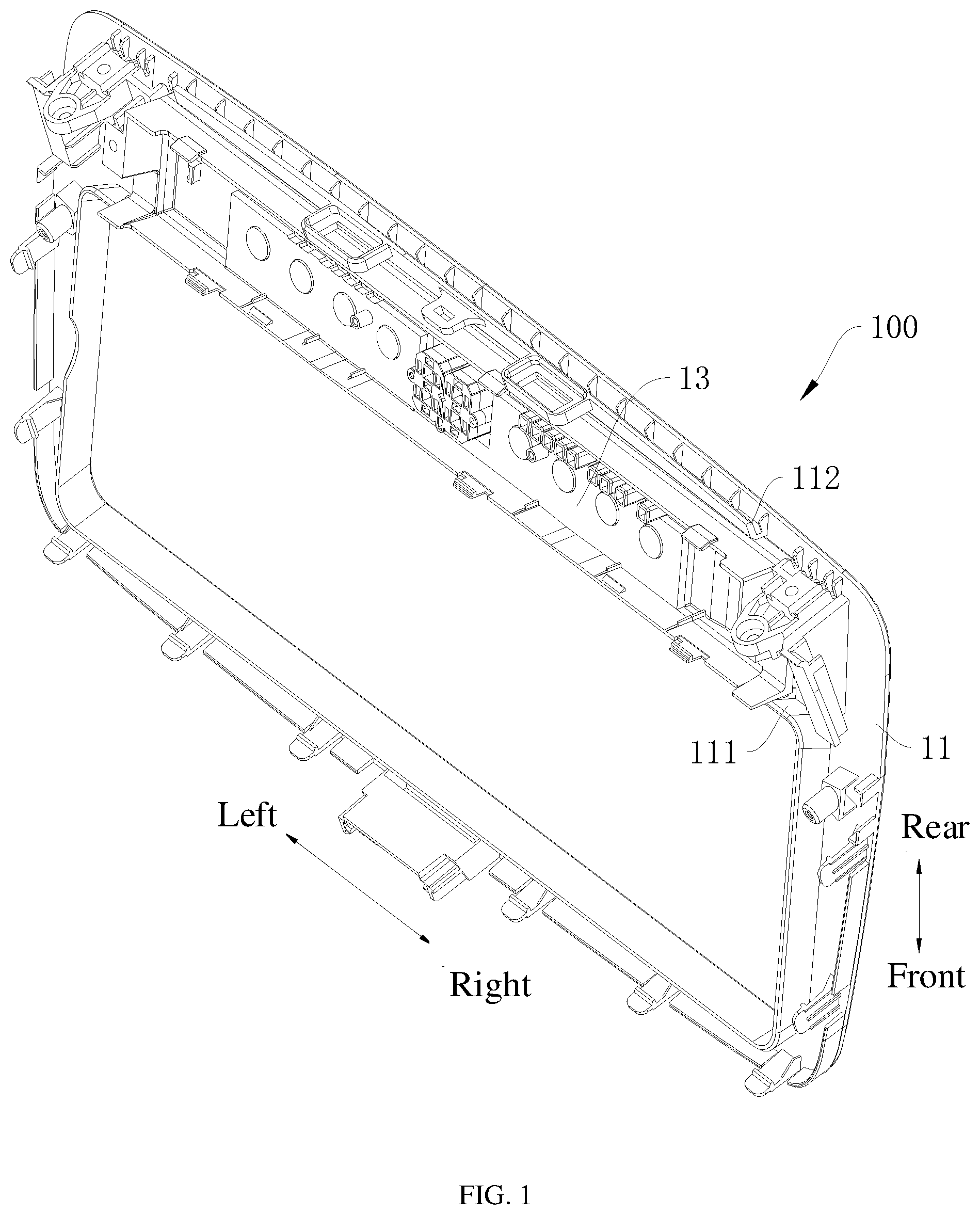 Patent US12366377 Figure 1 – Panel assembly and air conditioner