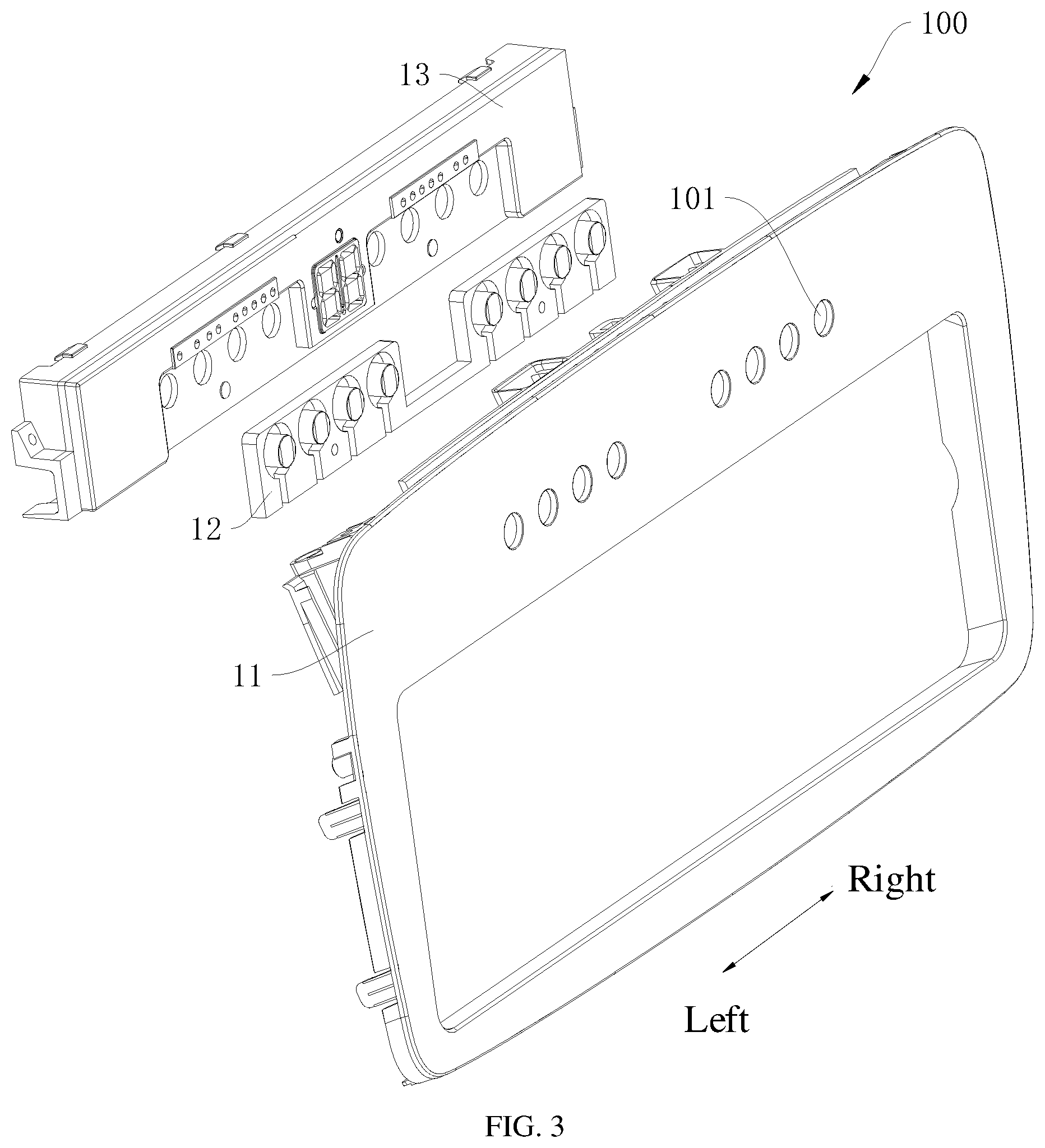 Patent US12366377 Figure 3 – Panel assembly and air conditioner