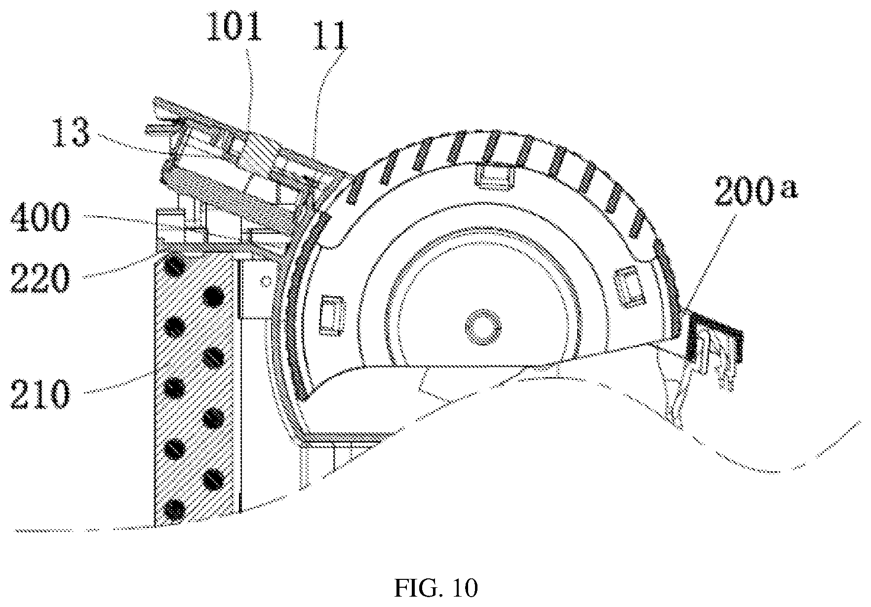 Patent US12366377 Figure 10 – Panel assembly and air conditioner
