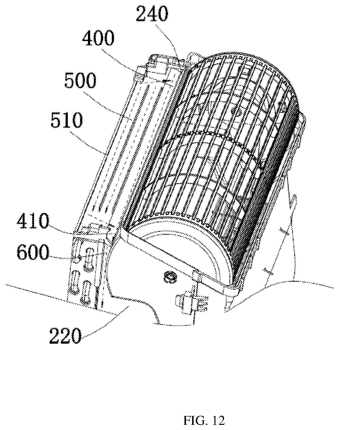 Patent US12366377 Figure 12 – Panel assembly and air conditioner