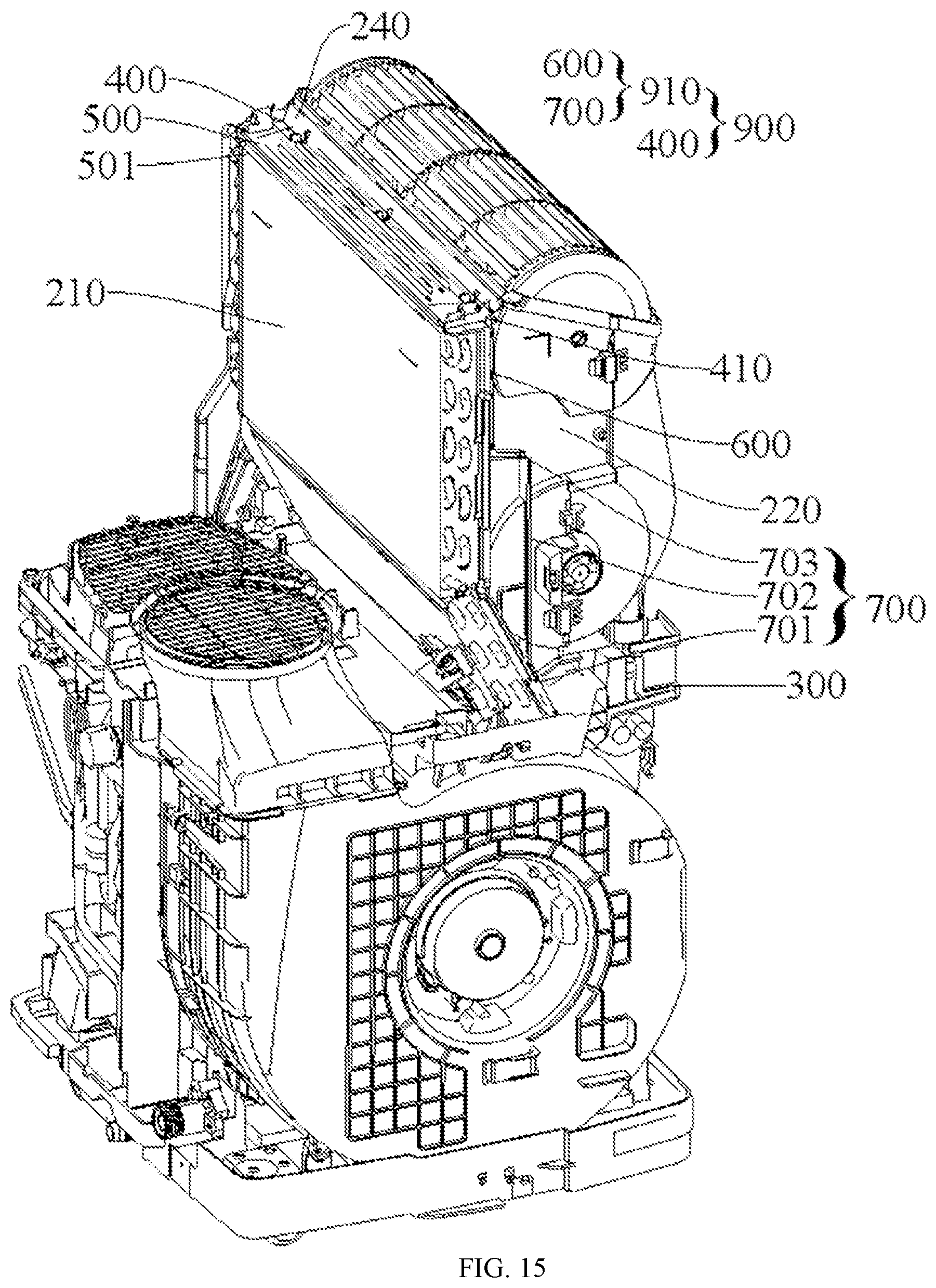 Patent US12366377 Figure 15 – Panel assembly and air conditioner