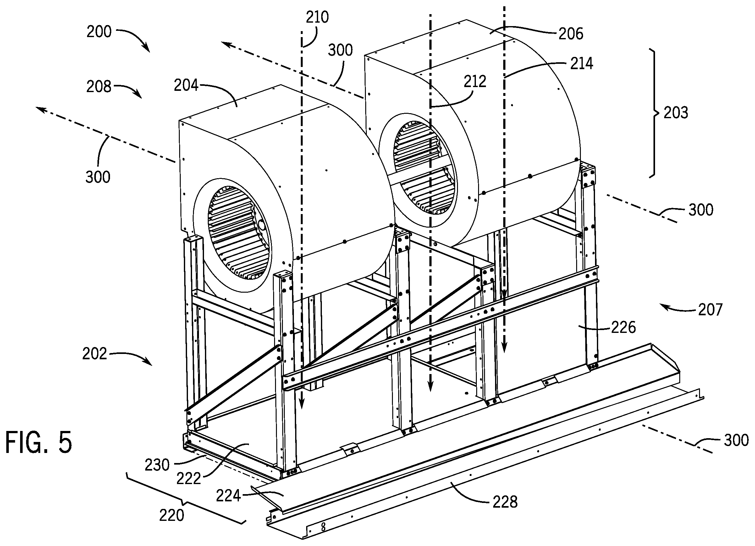 Patent US12366378 Figure 5 – Condensate drain system of an HVAC unit