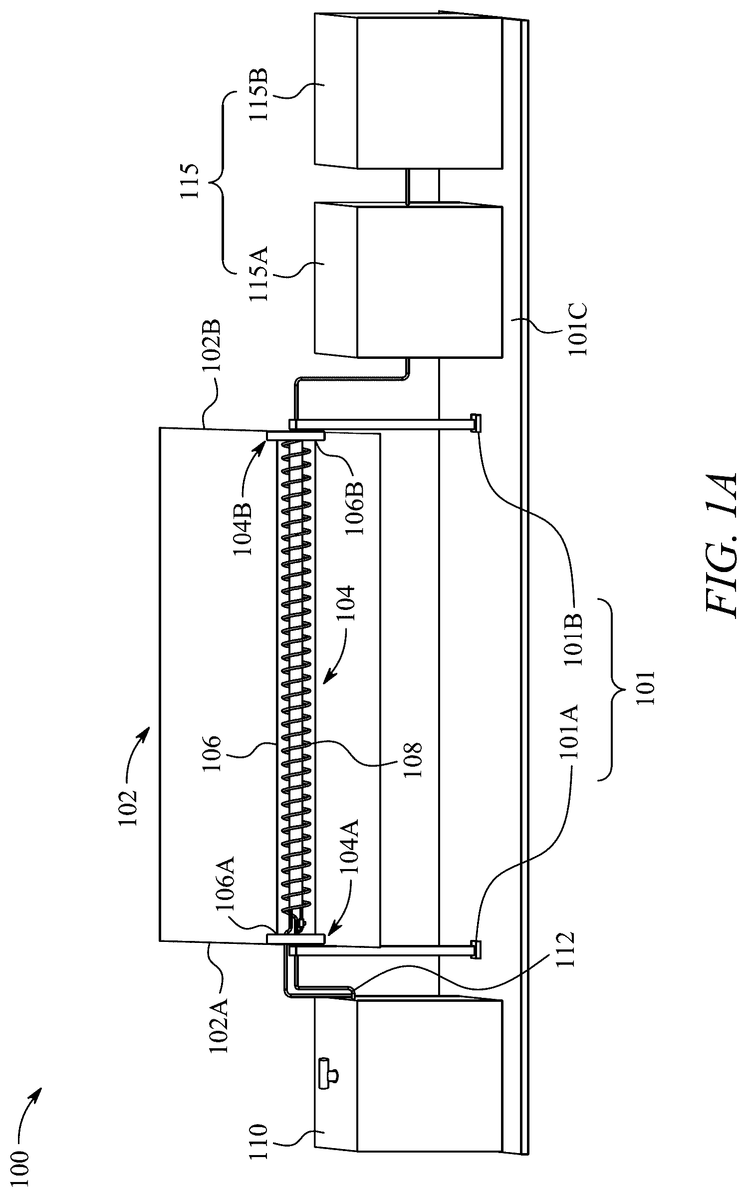 Patent US12366381 Figure 1 – Parabolic trough assembly