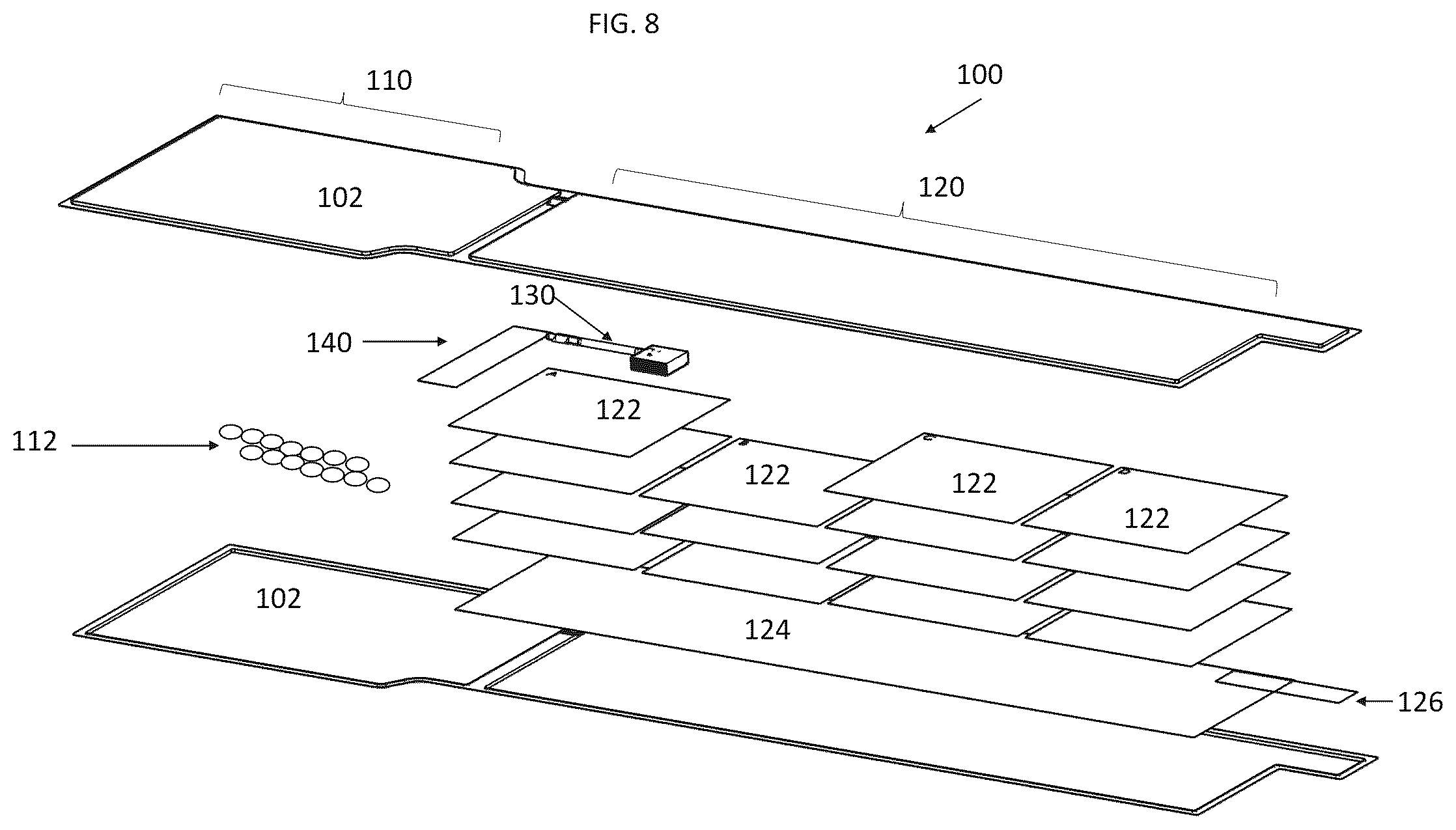 Patent US12366389 Figure 8 – Thermal regulation system