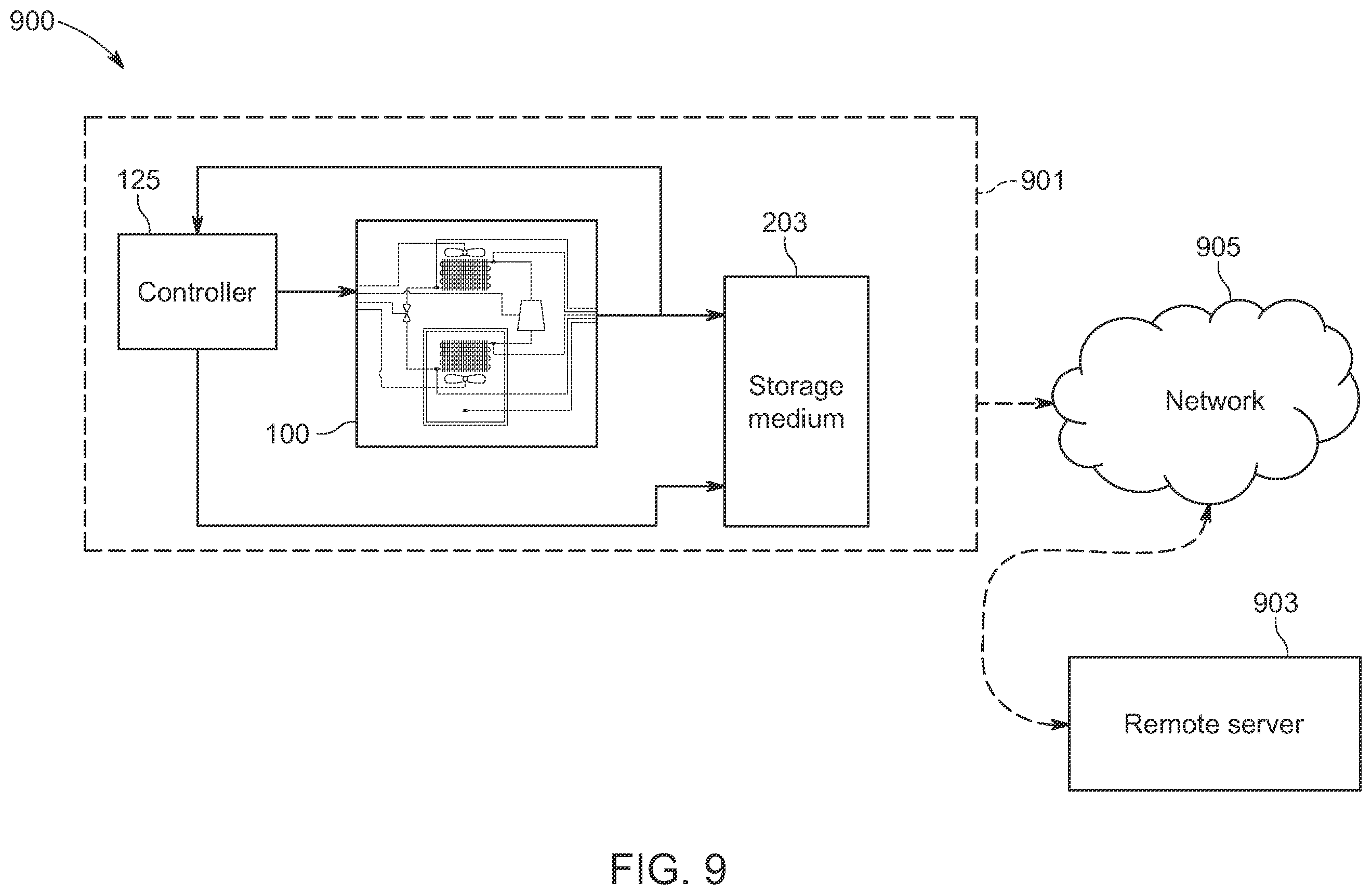 Patent US12366395 Figure 9 – System and method for monitoring an operation of a vapor compression cycle