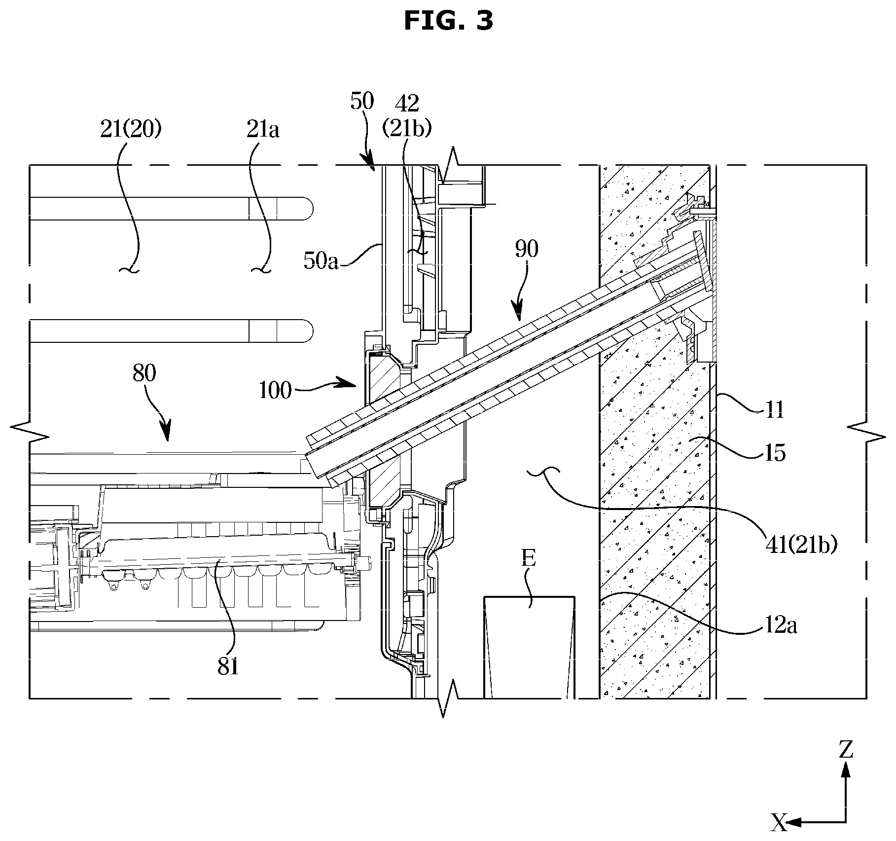 Patent US12366396 Figure 3 – Refrigerator