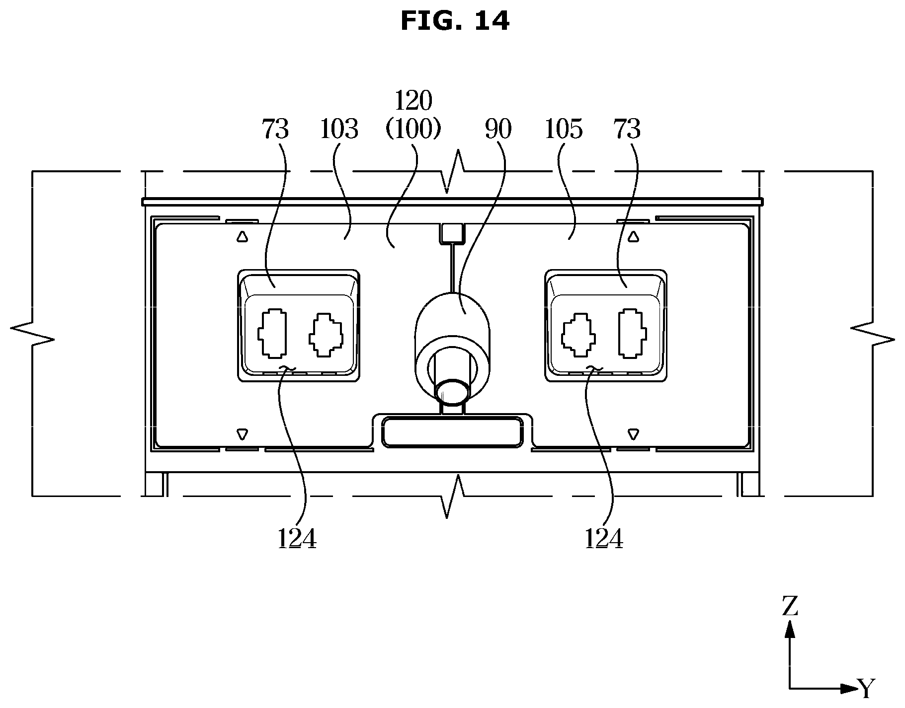 Patent US12366396 Figure 14 – Refrigerator