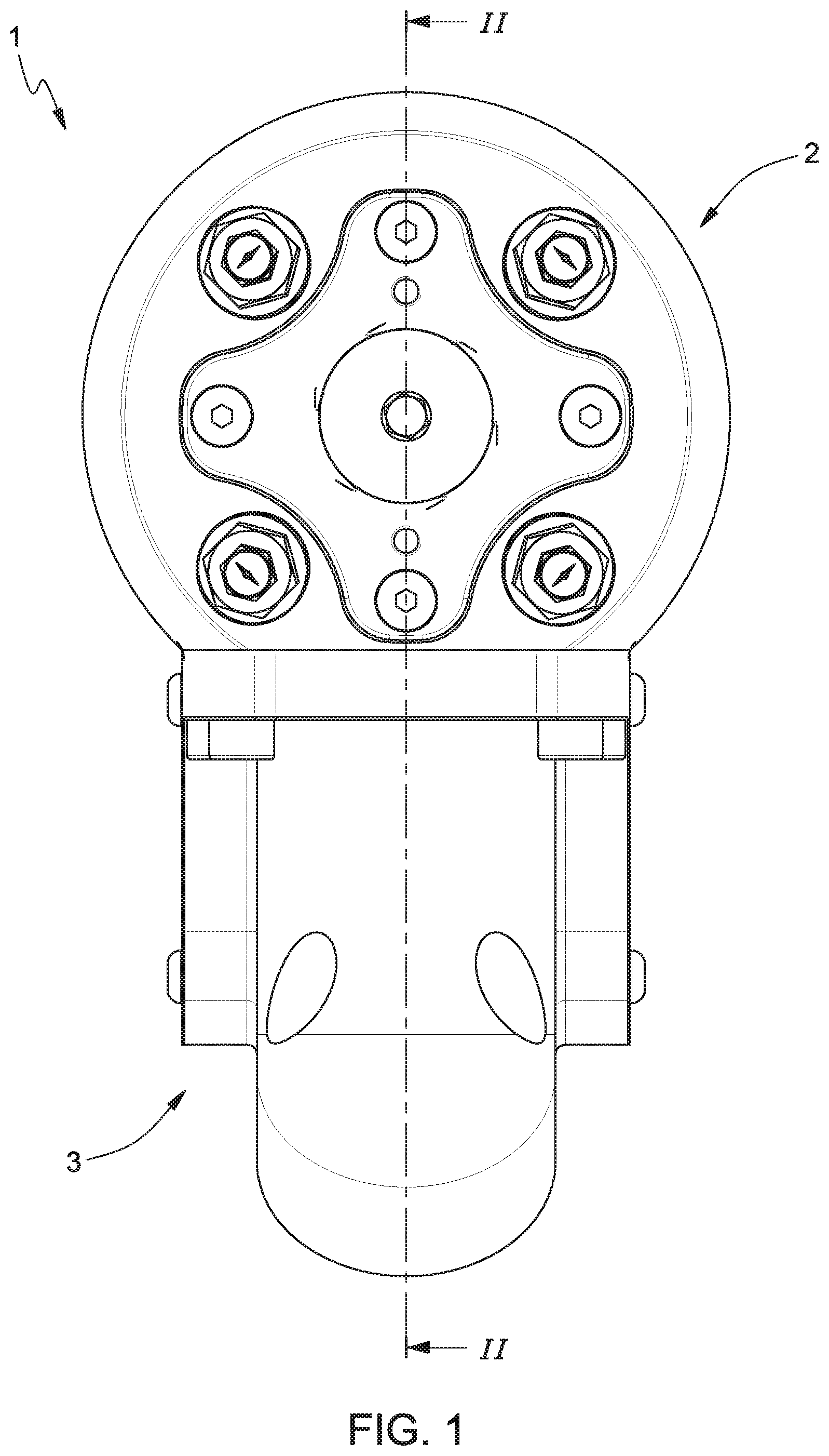 Patent US12366397 Figure 1 – Dispensing assembly for a snow generator and snow generator comprising said dispensing assembly