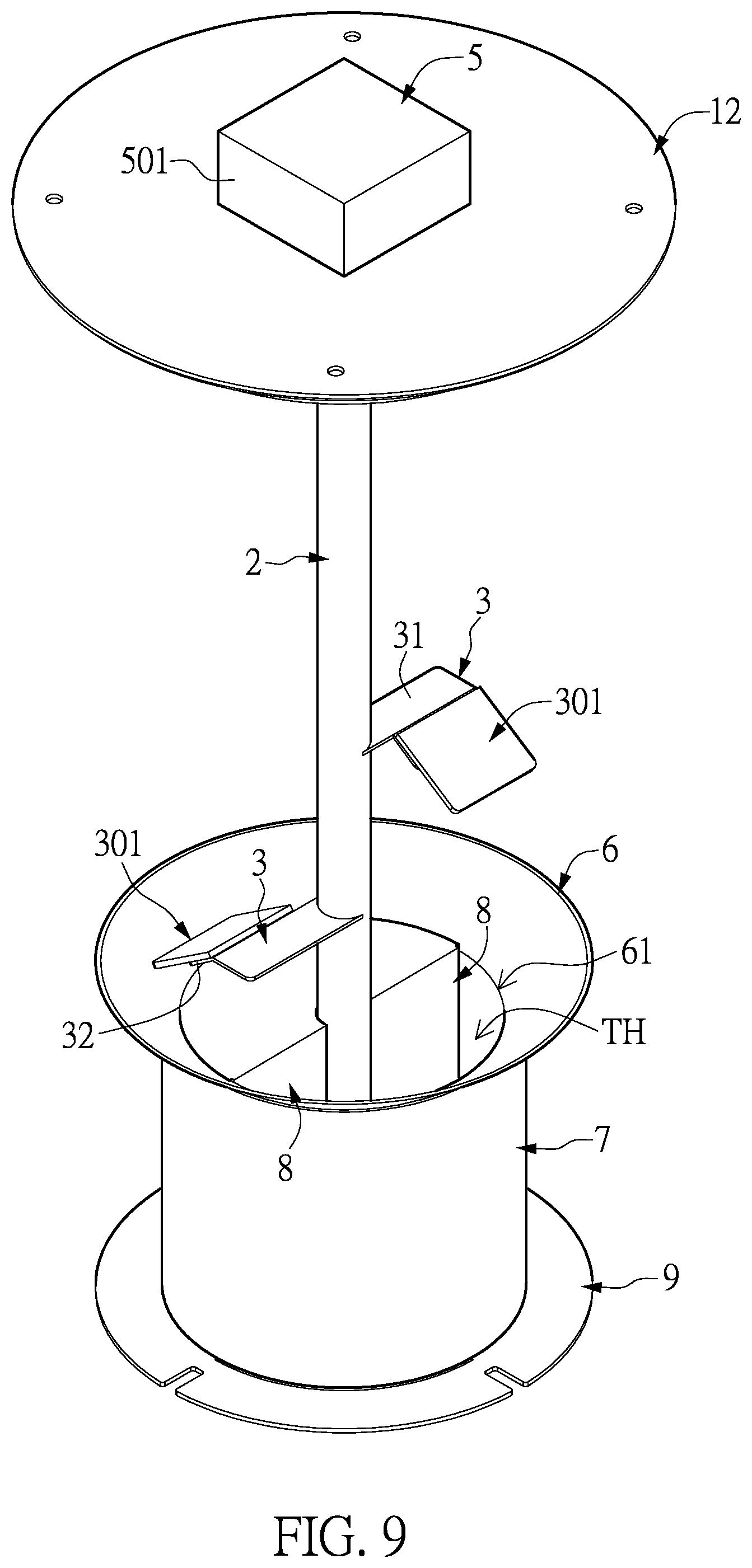 Patent US12366398 Figure 9 – Intelligent ice supply device and apparatus having the intelligent ice supply device