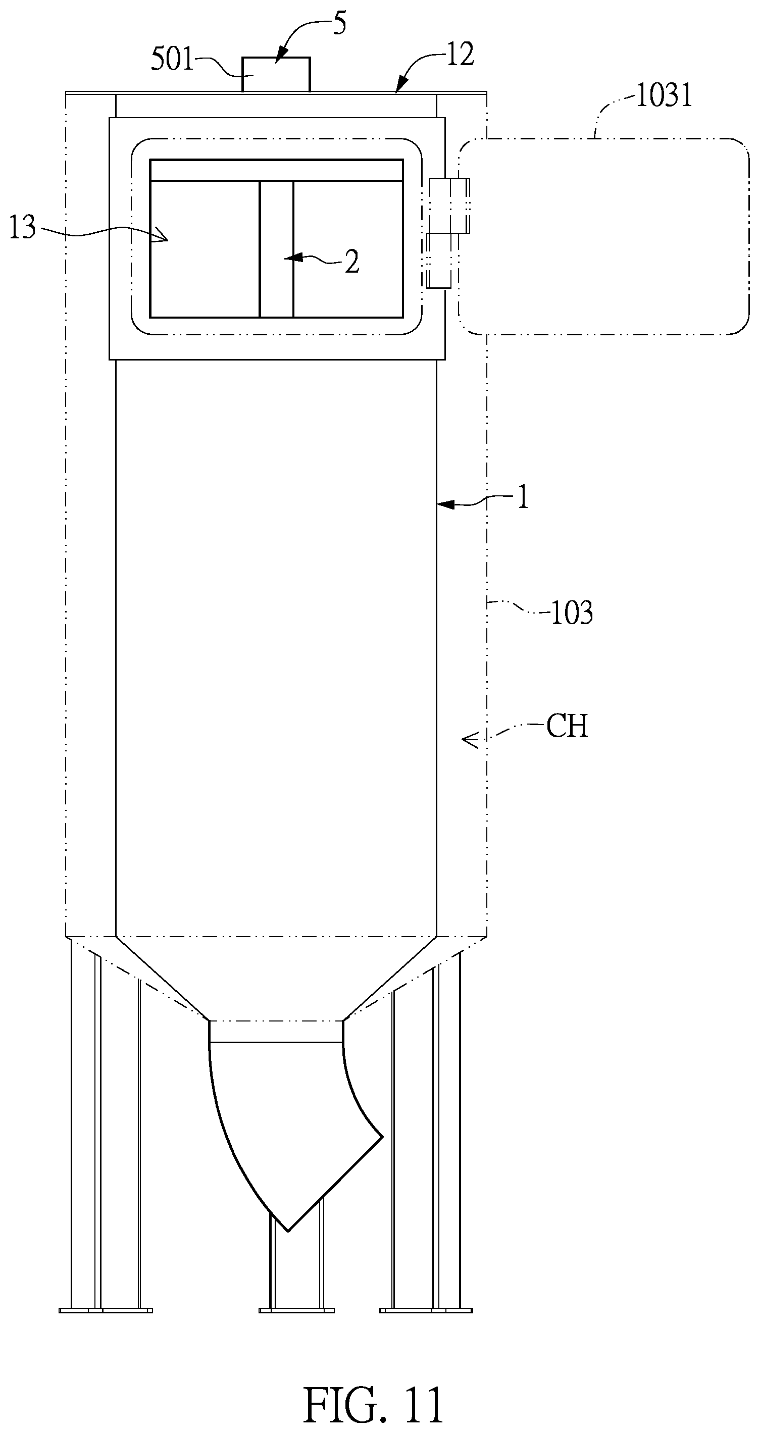 Patent US12366398 Figure 11 – Intelligent ice supply device and apparatus having the intelligent ice supply device