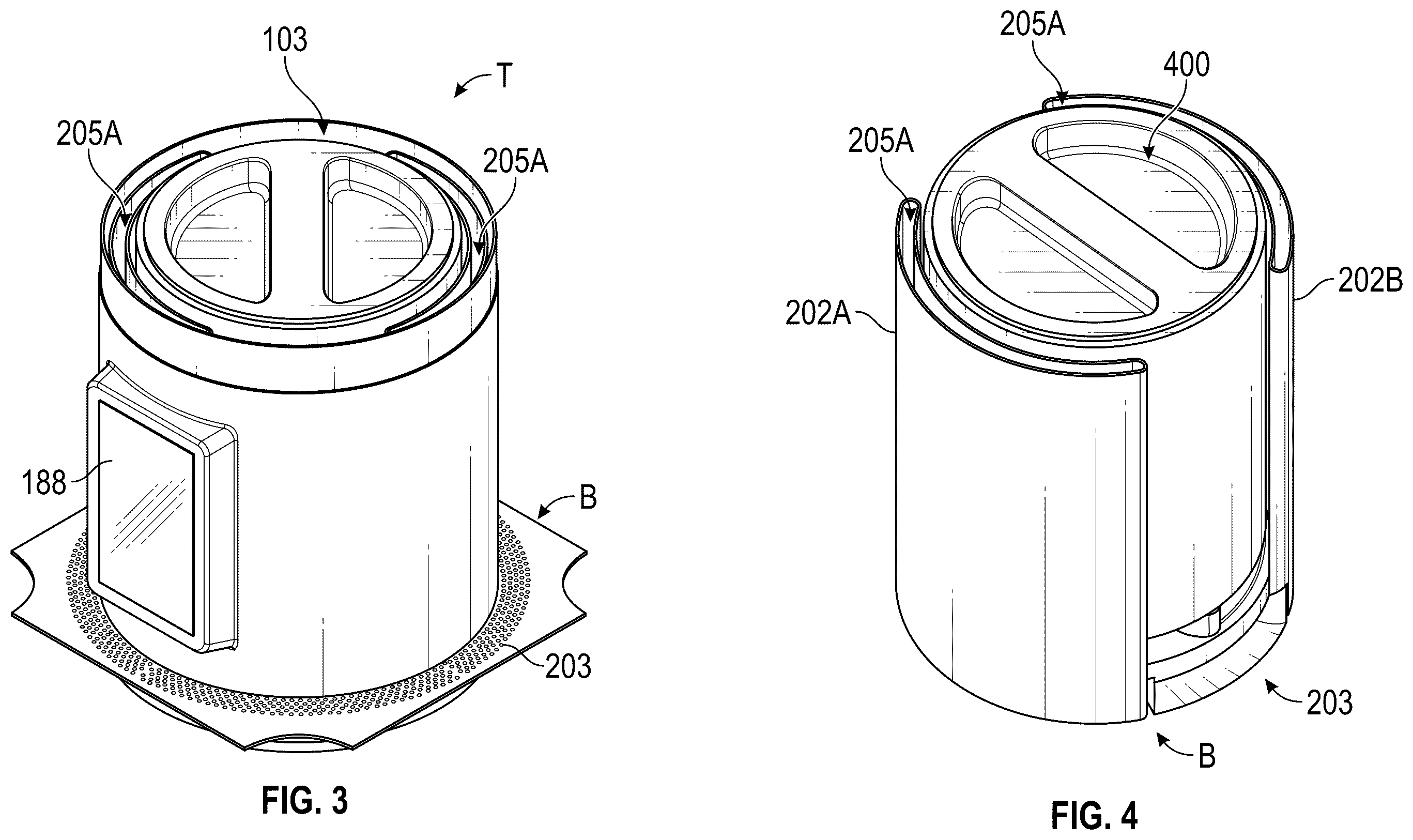 Patent US12366399 Figure 3 – Portable container