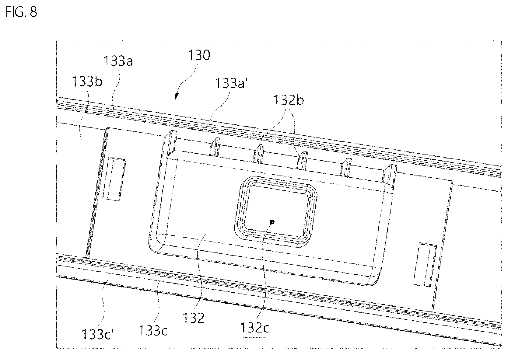 Patent US12366403 Figure 8 – Refrigerator