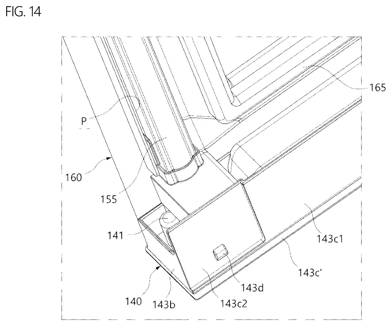Patent US12366403 Figure 14 – Refrigerator