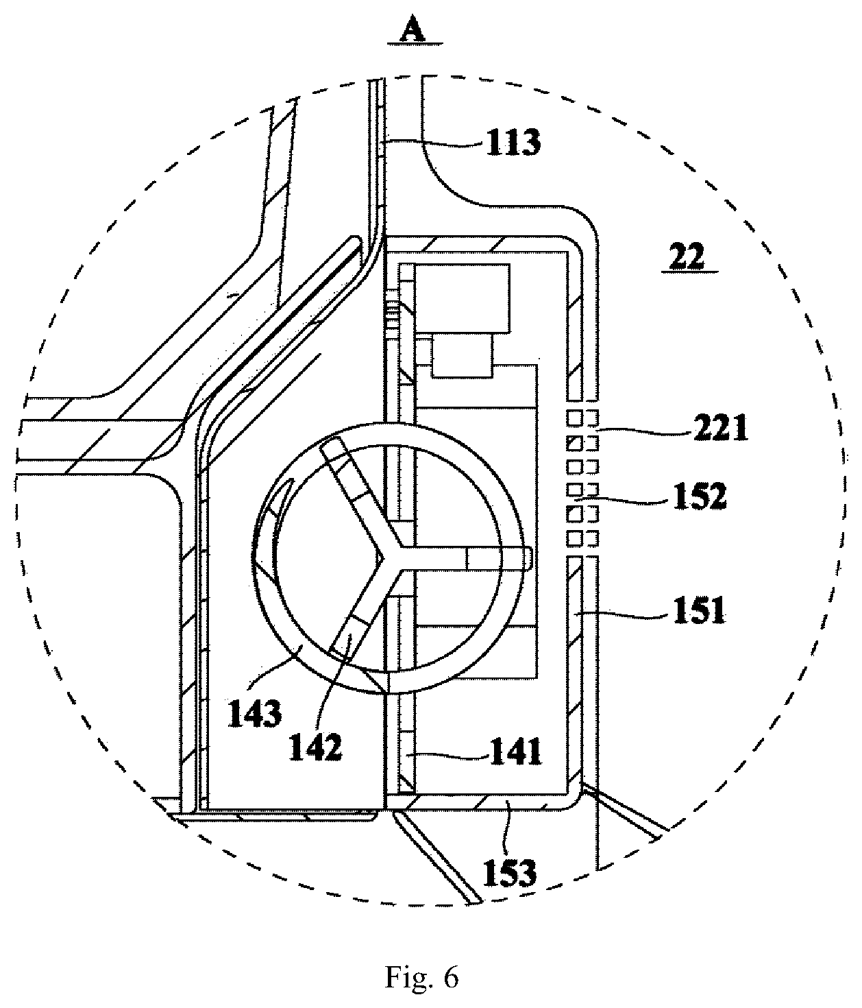 Patent US12366404 Figure 5 – Heating device and refrigerator