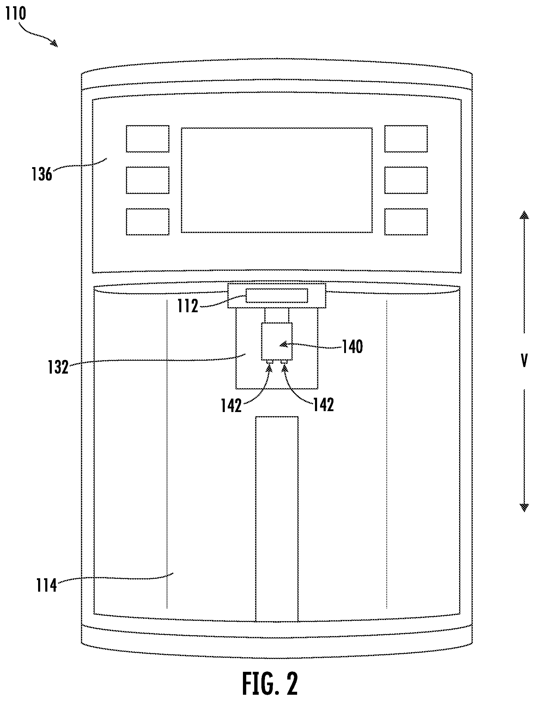Patent US12366405 Figure 2 – Liquid dispenser with precise dispensation using a voice assistant