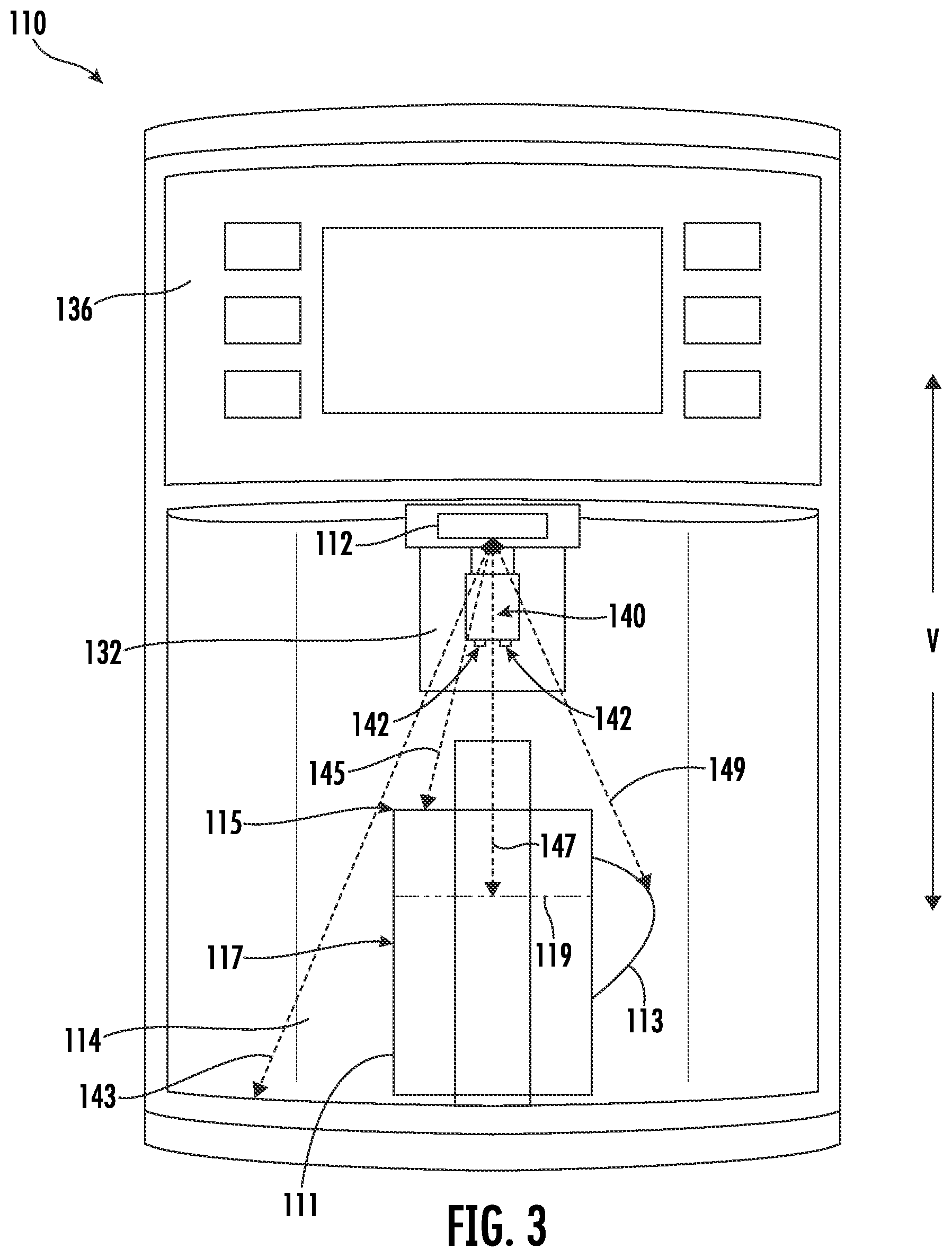 Patent US12366405 Figure 3 – Liquid dispenser with precise dispensation using a voice assistant