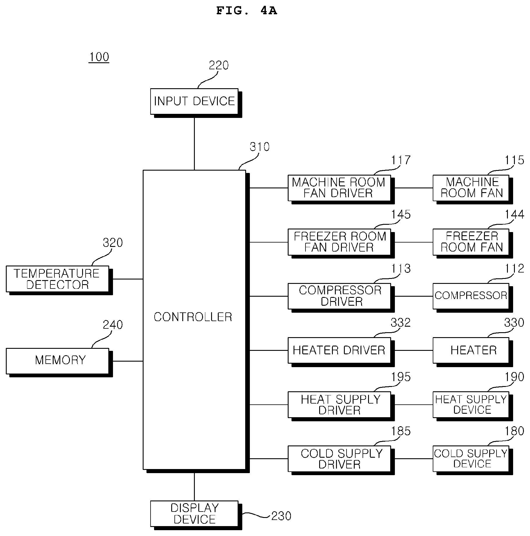 Patent US12366406 Figure 4 – Refrigerator