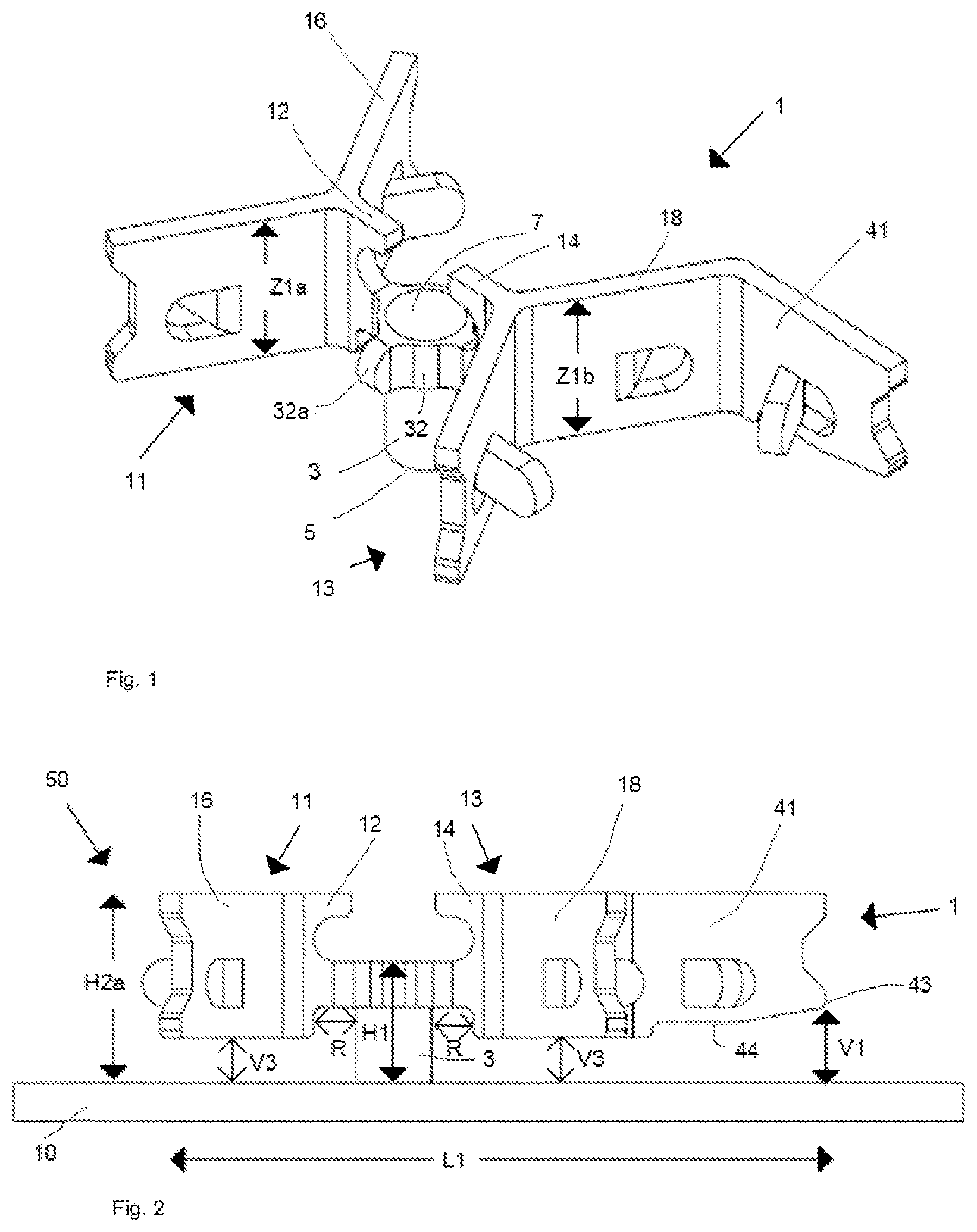 Patent US12366411 Figure 1 – Refractory anchor