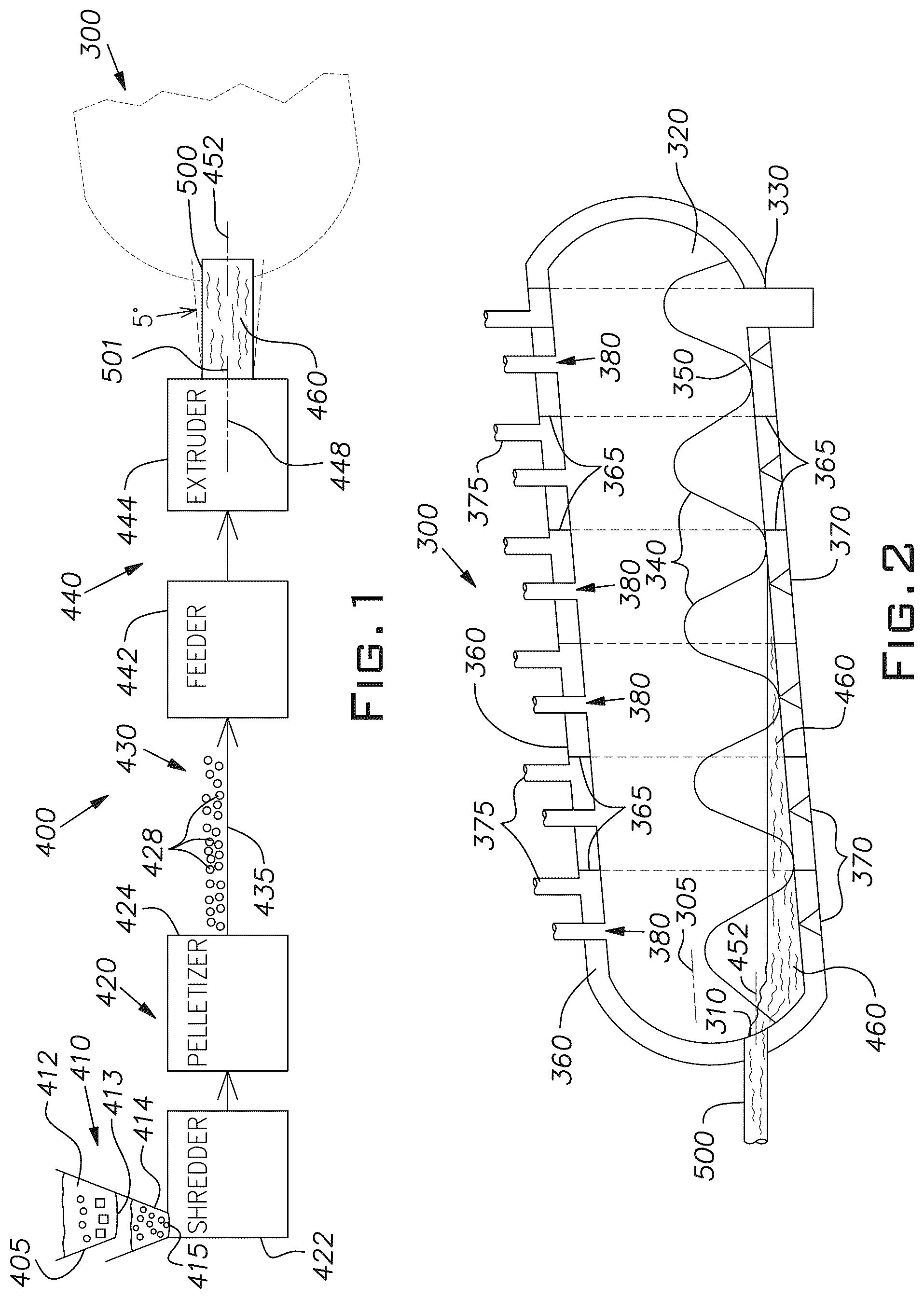 Patent US12366412 Figure 1 – Plastic conversion feed system