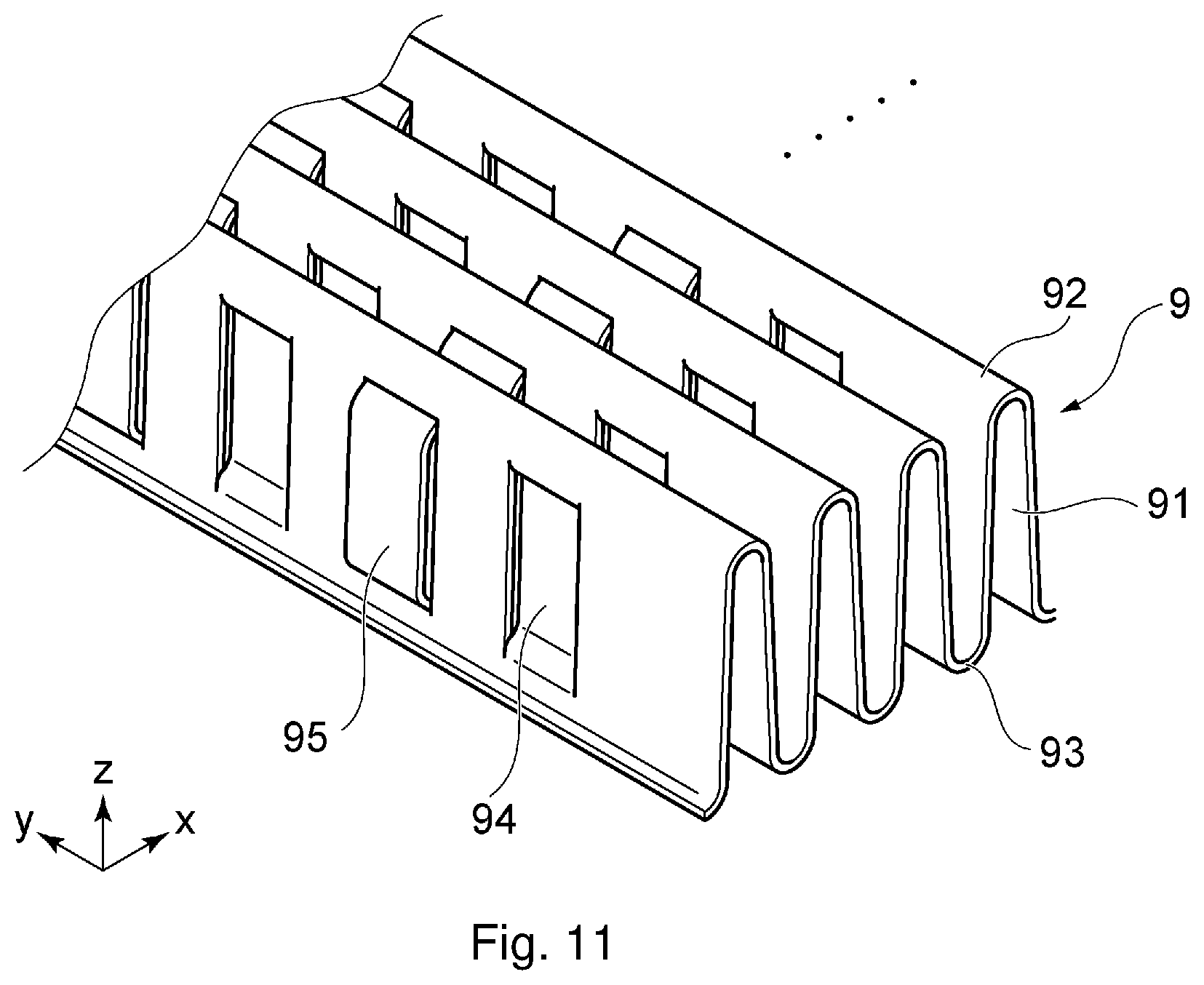Patent US12366418 Figure 11 – Heat exchanger