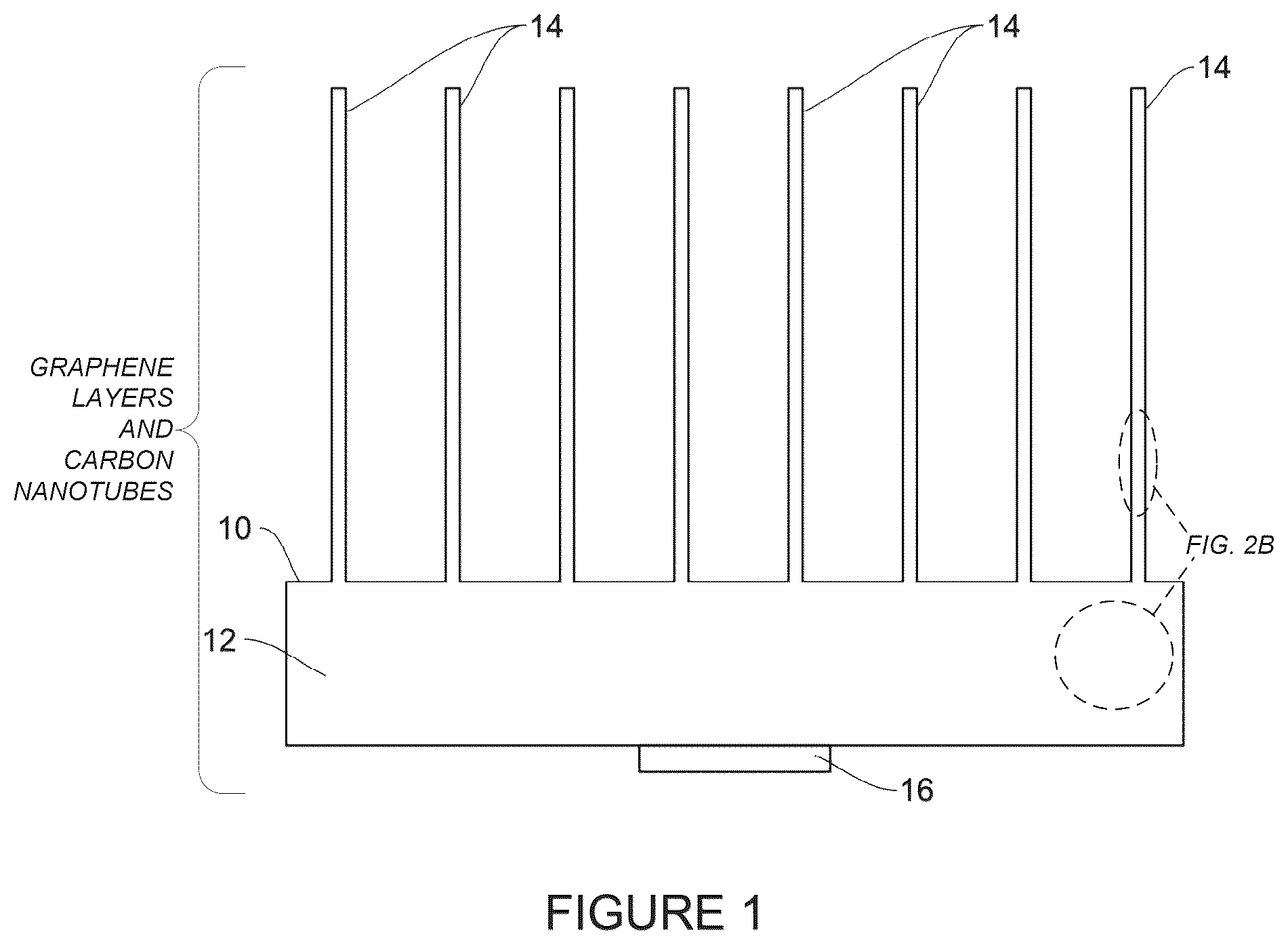 Patent US12366422 Figure 1 – Graphene and carbon nanotube based thermal management device