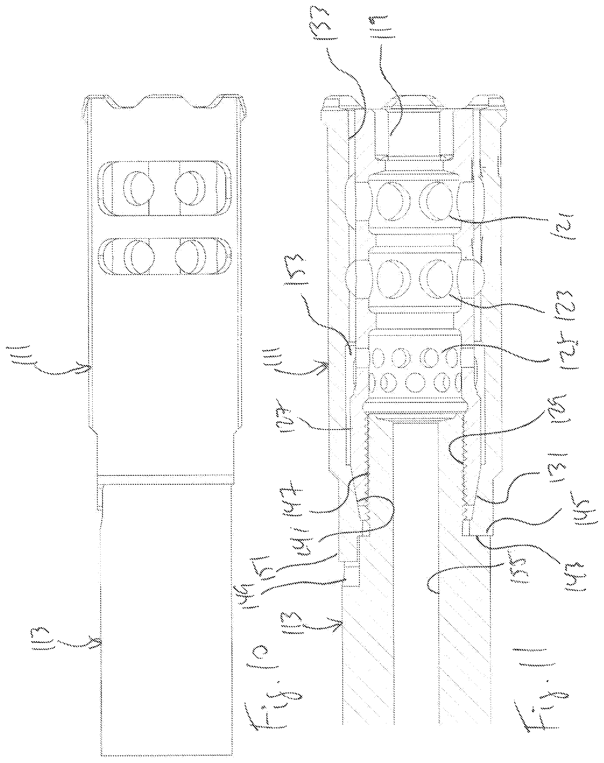 Patent US12366425 Figure 7 – Muzzle-mounted devices