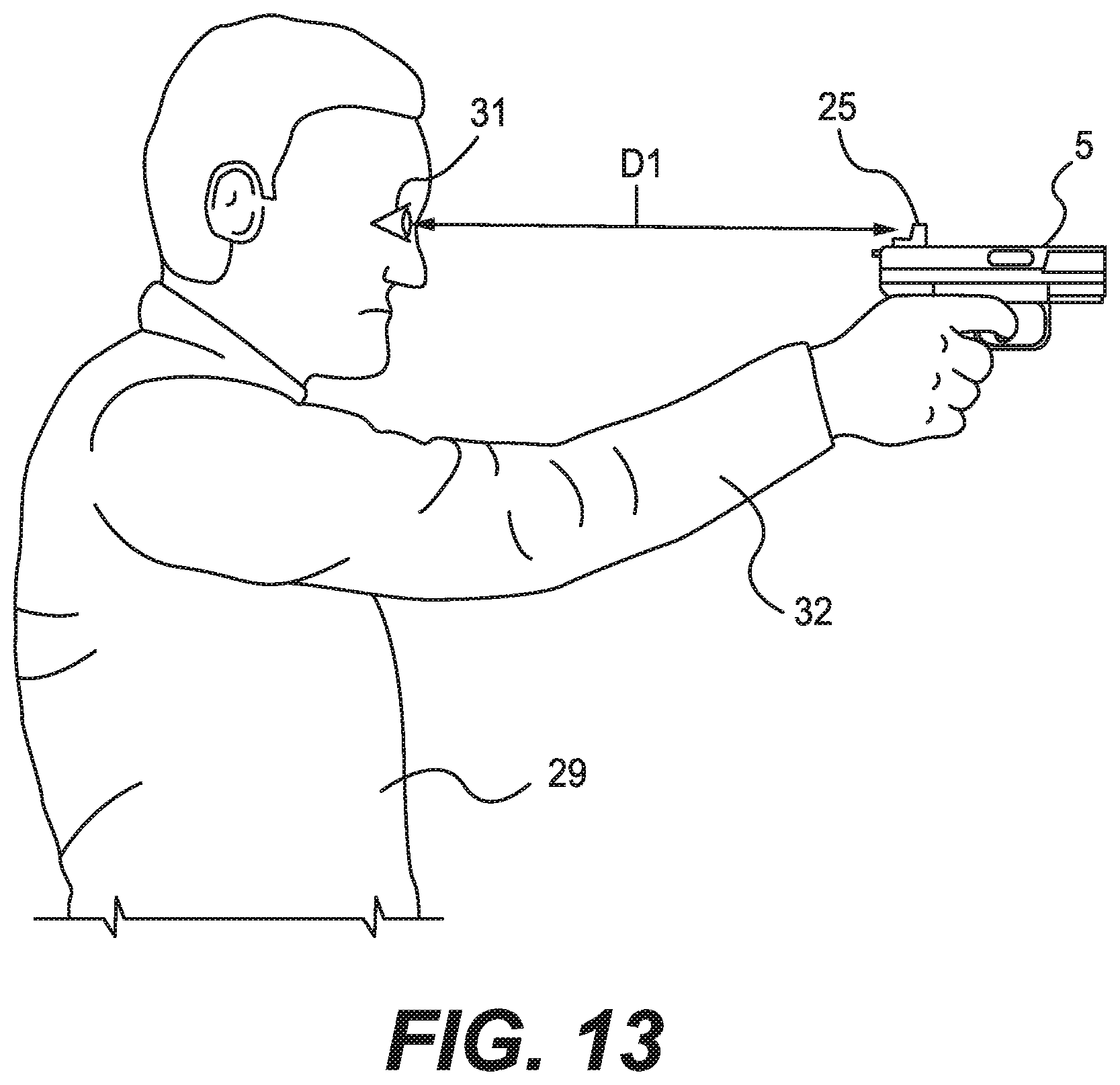 Patent US12366430 Figure 7 – Firearm optical sight, system and method