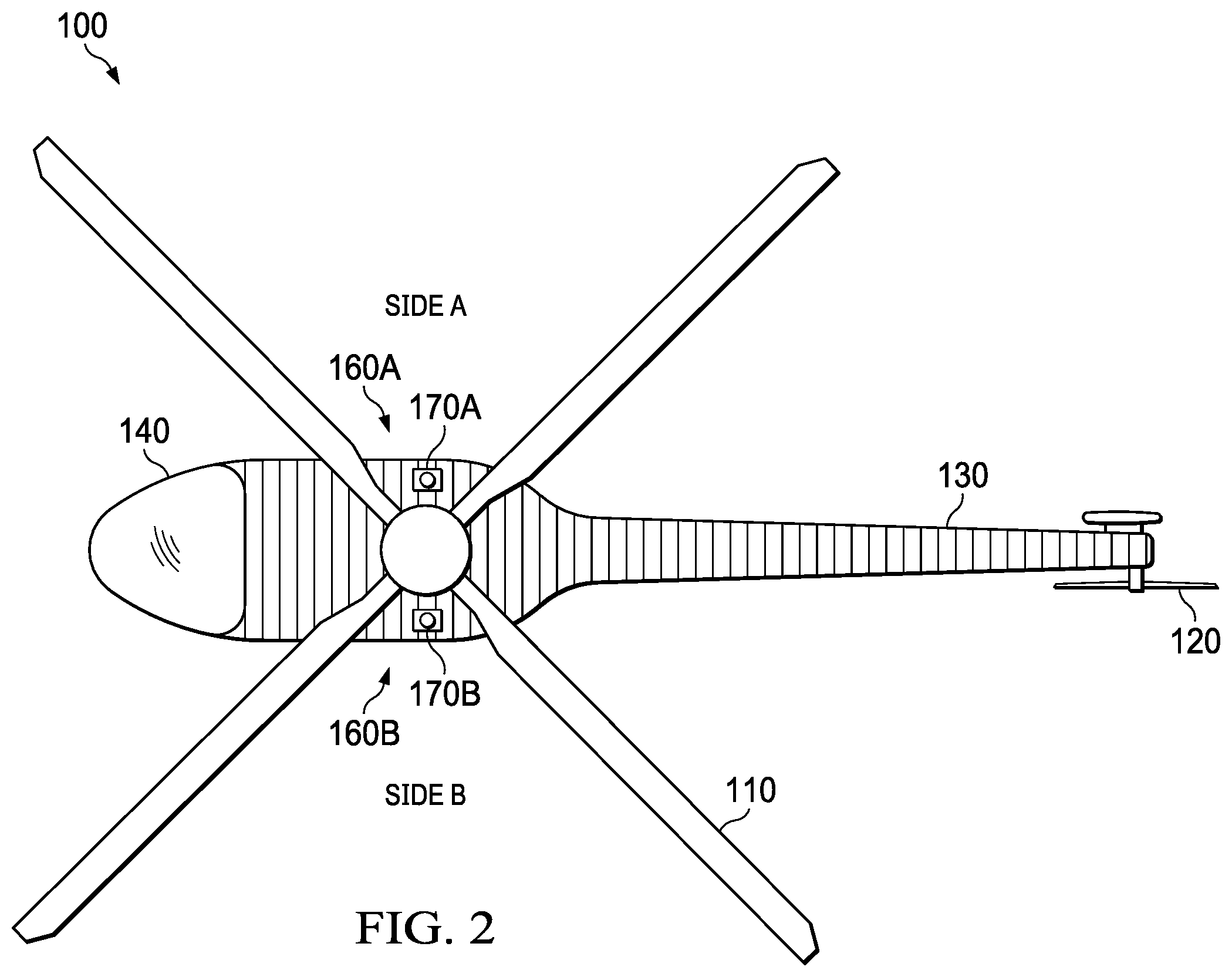 Patent US12366432 Figure 2 – Active aircraft visual cloaking system