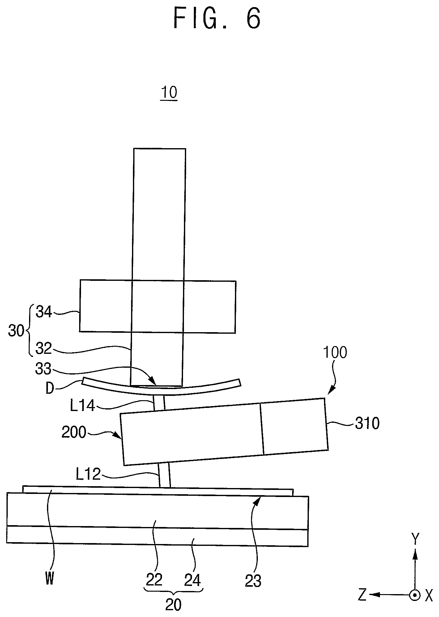 Patent US12366444 Figure 6 – Optical assembly for parallelism measurement, optical apparatus including the same, die bonding system and die bonding method using the same