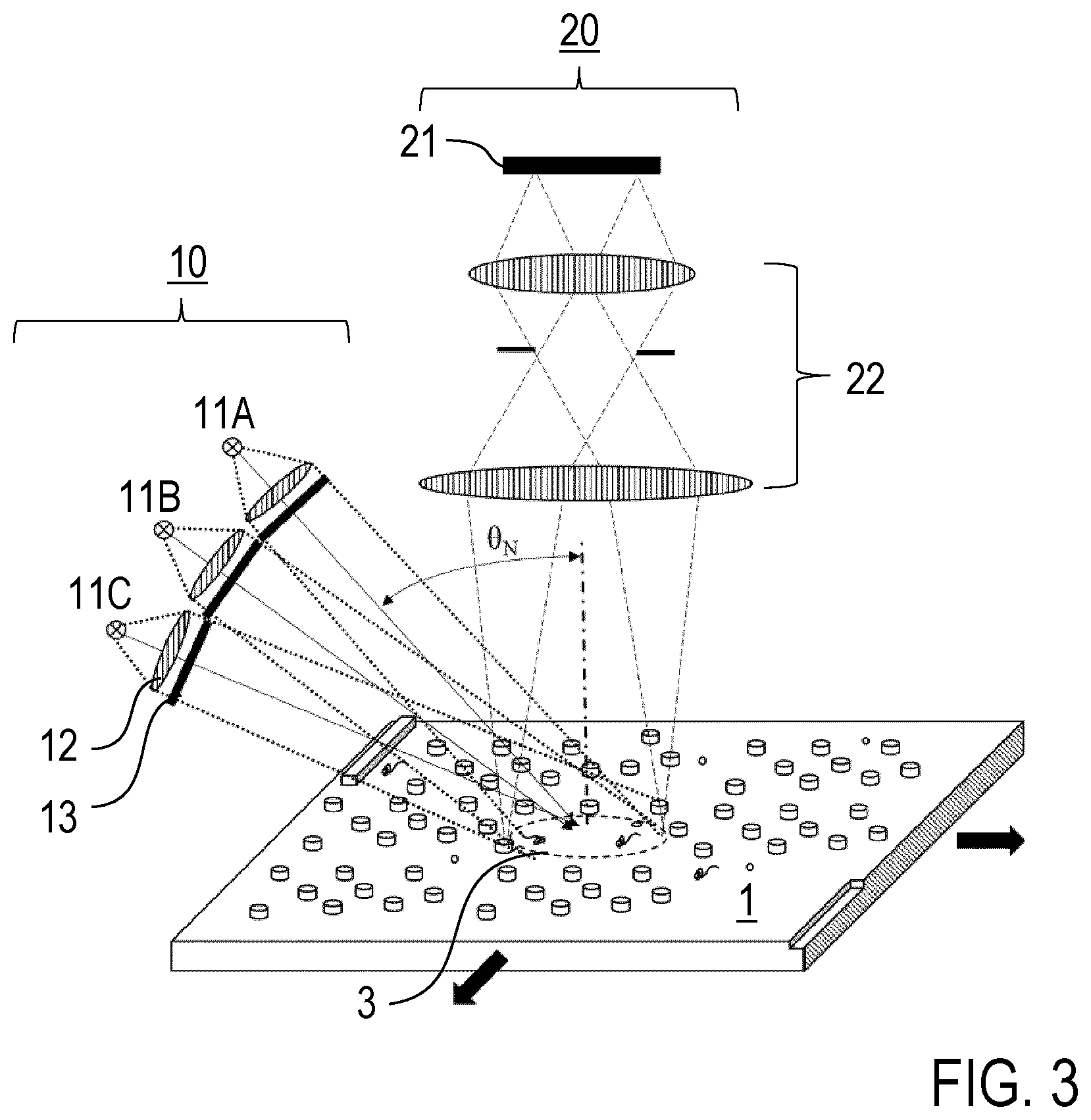 Patent US12366445 Figure 3 – Measuring apparatus and method for roughness and/or defect measurement on a surface