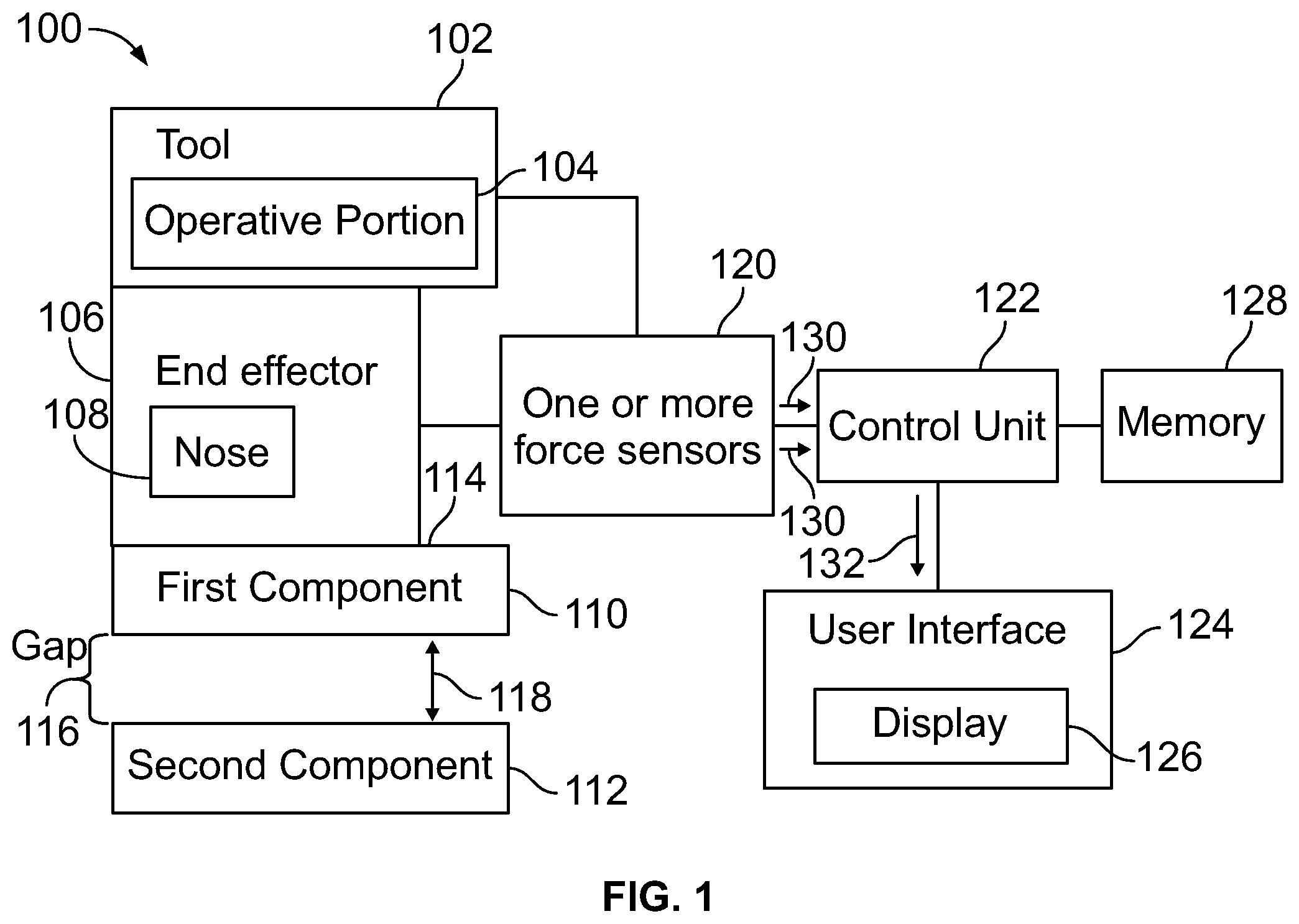 Patent US12366446 Figure 1 – Systems and methods for evaluating a gap between structural components