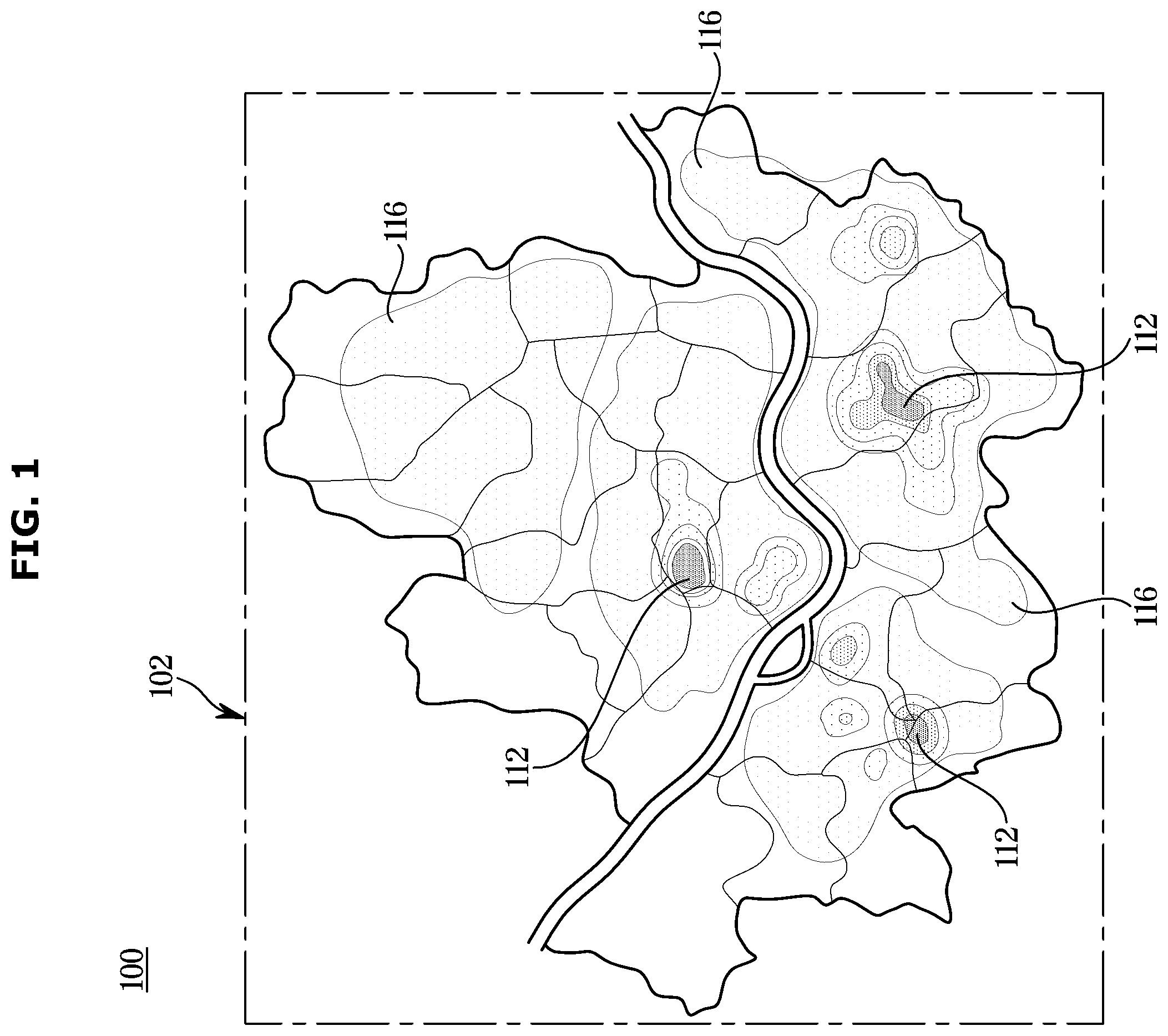 Patent US12366456 — User interface for displaying point of interest of mobile device — Figure 1