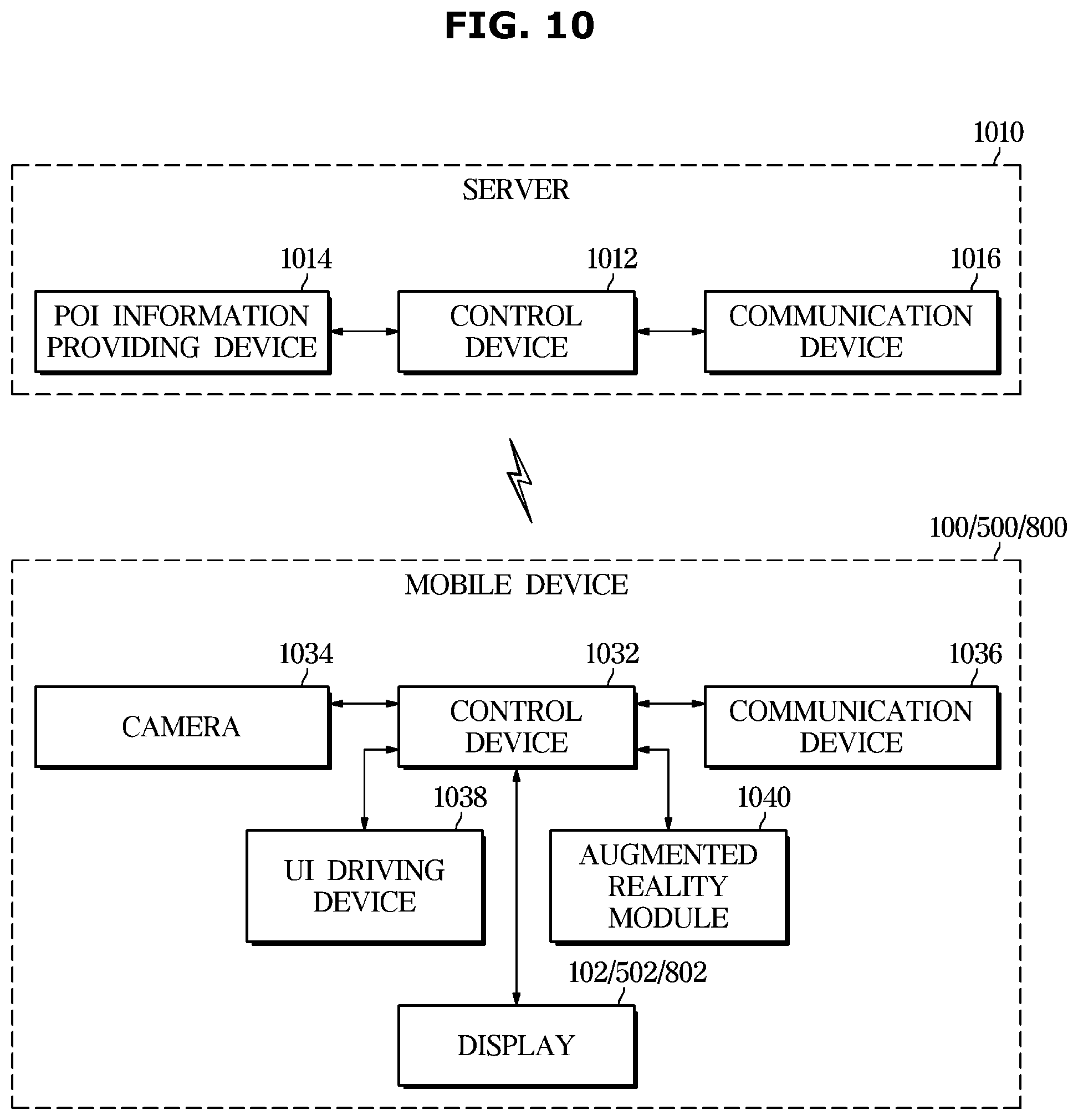 Patent US12366456 Figure 10 – User interface for displaying point of interest of mobile device