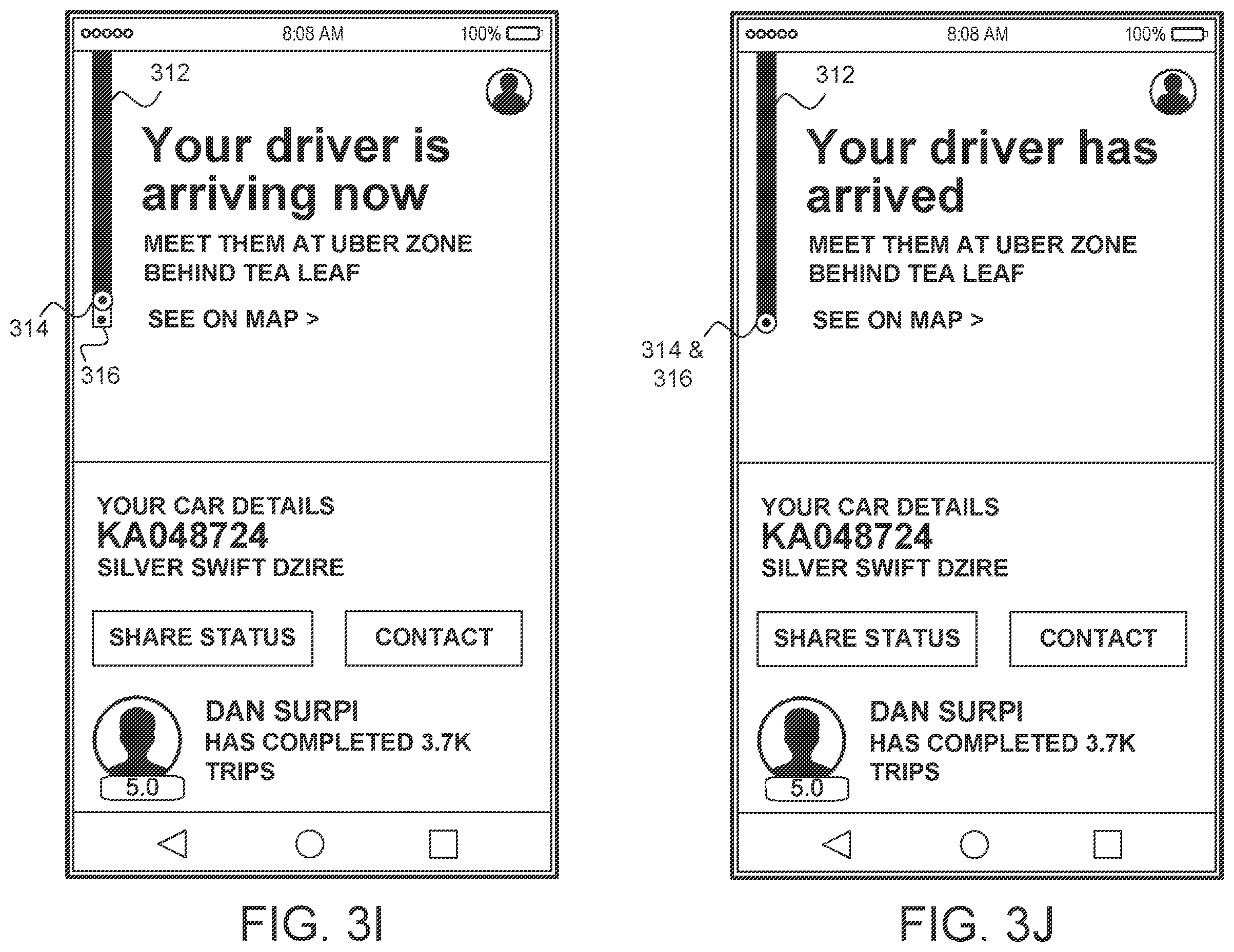Patent US12366457 Figure 7 – Point of interest based pickup coordination system