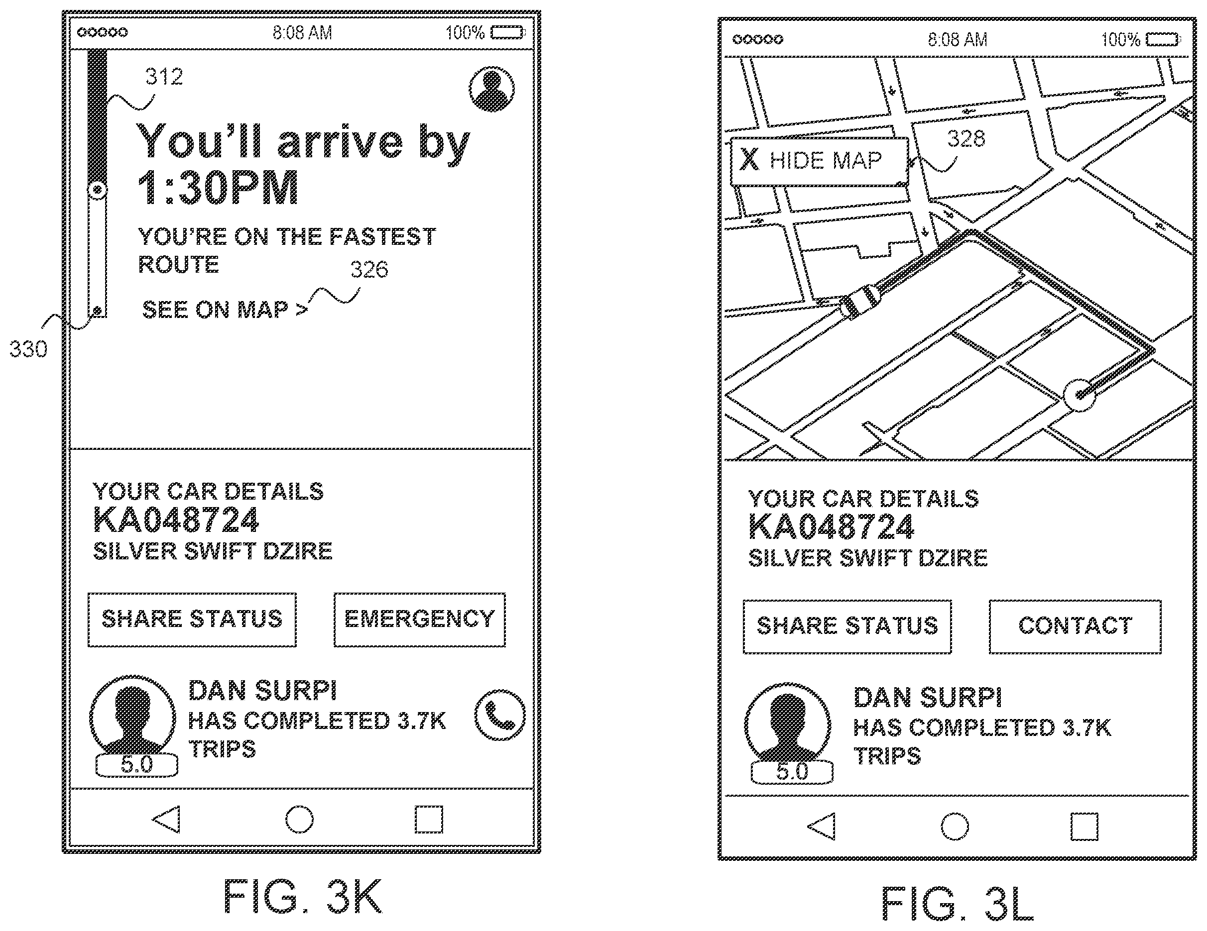 Patent US12366457 Figure 8 – Point of interest based pickup coordination system